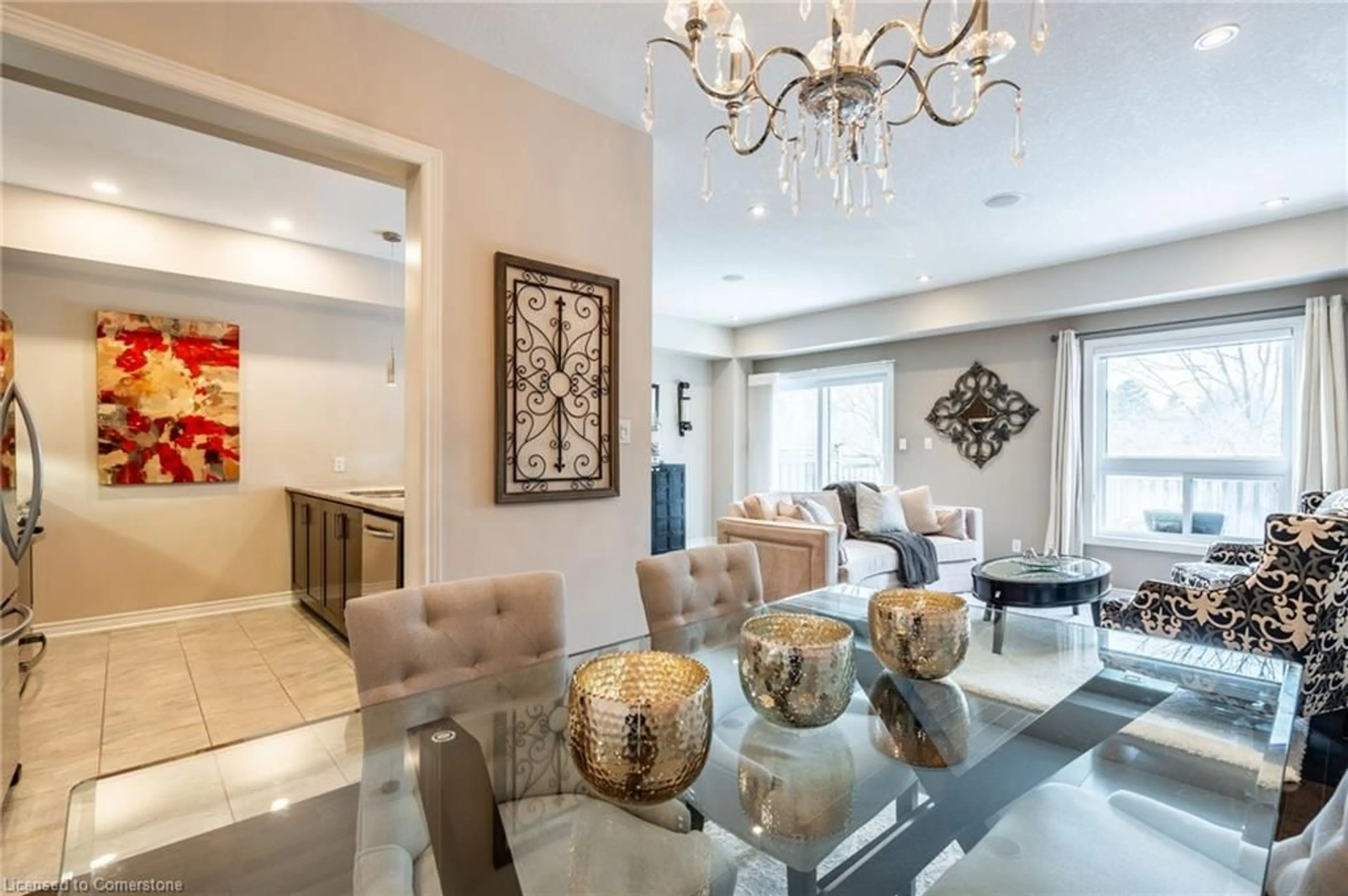 Dining room, ceramic/tile floor for 1491 Plains Rd #6, Burlington Ontario L7T 4H1