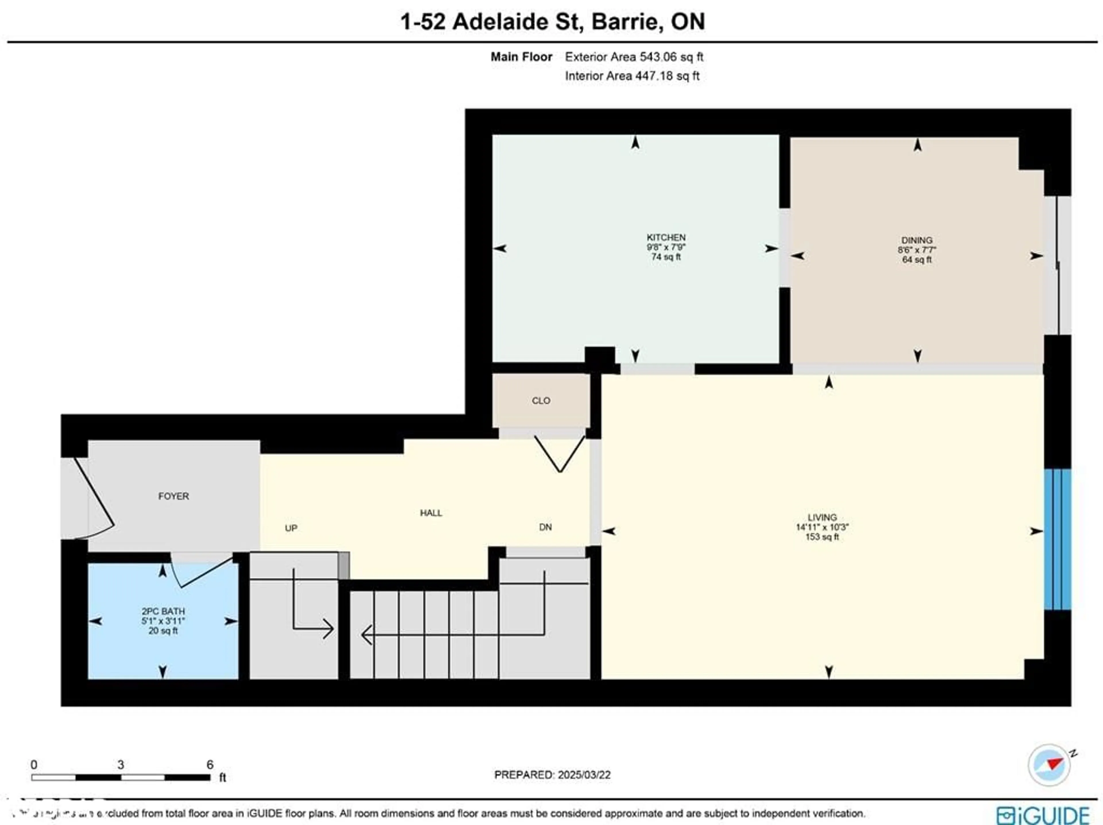Floor plan for 52 Adelaide St #1, Barrie Ontario L4N 3T5