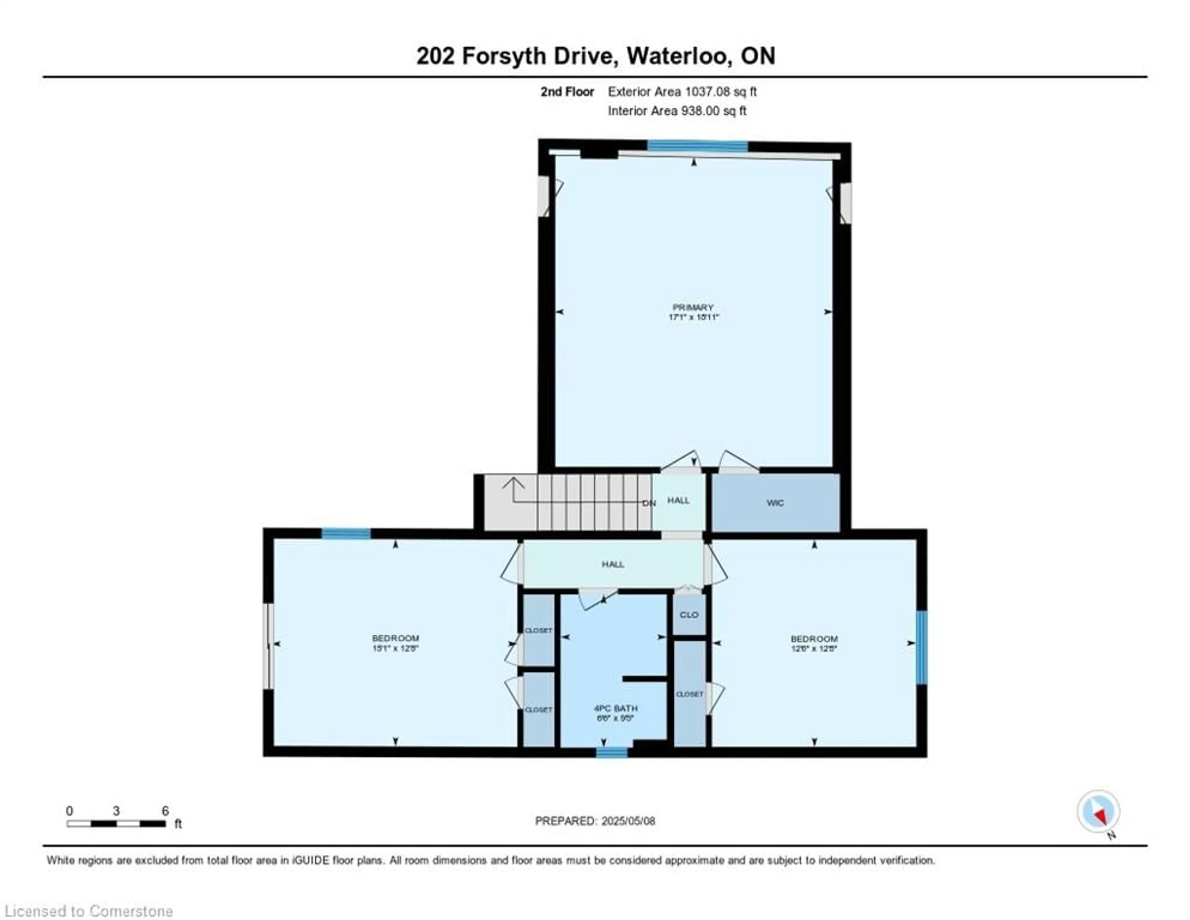 Floor plan for 202 Forsyth Dr, Waterloo Ontario N2L 1A2
