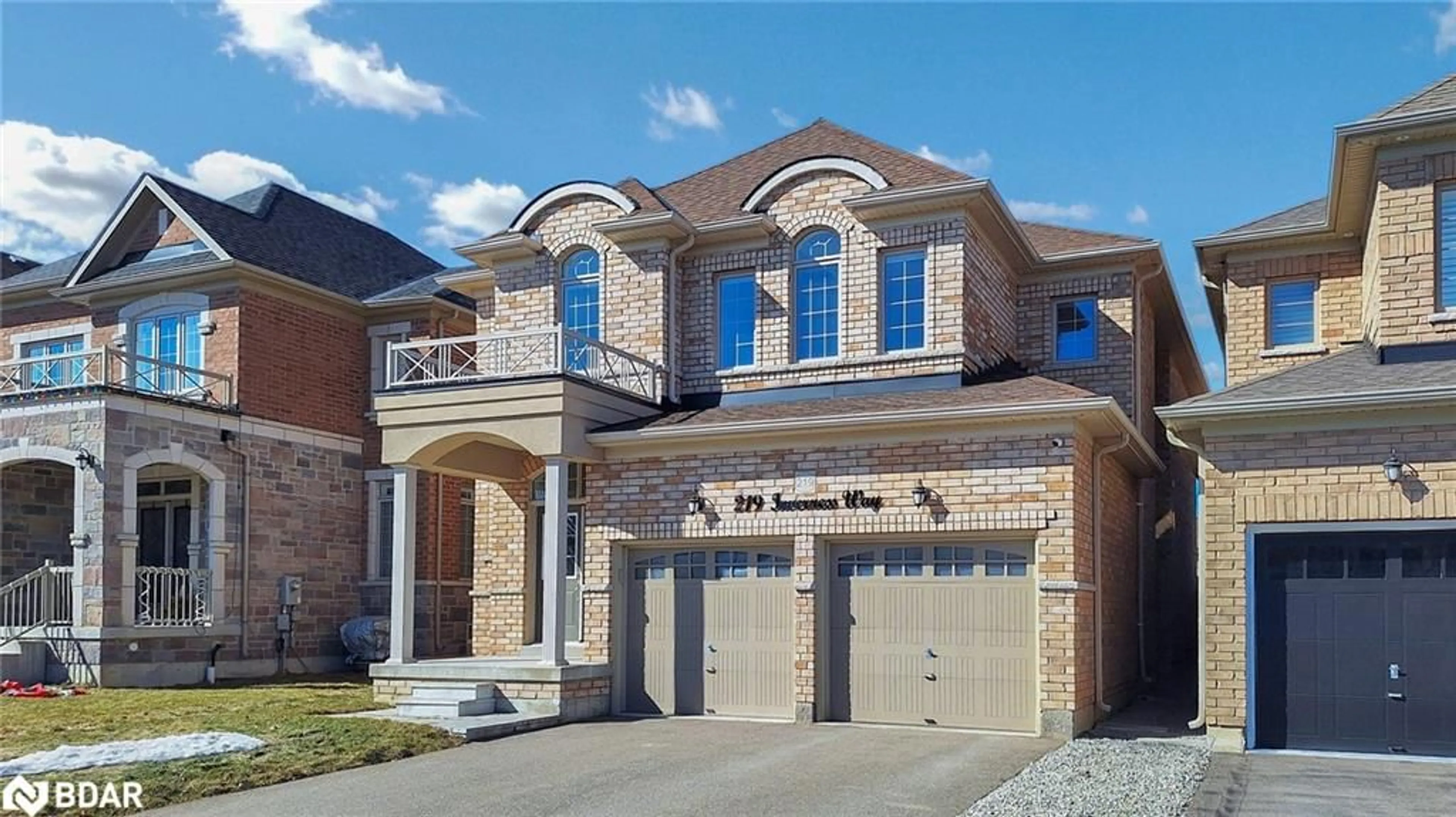 Home with brick exterior material, street for 219 Inverness Way, Bradford West Gwillimbury Ontario L3Z 0X5