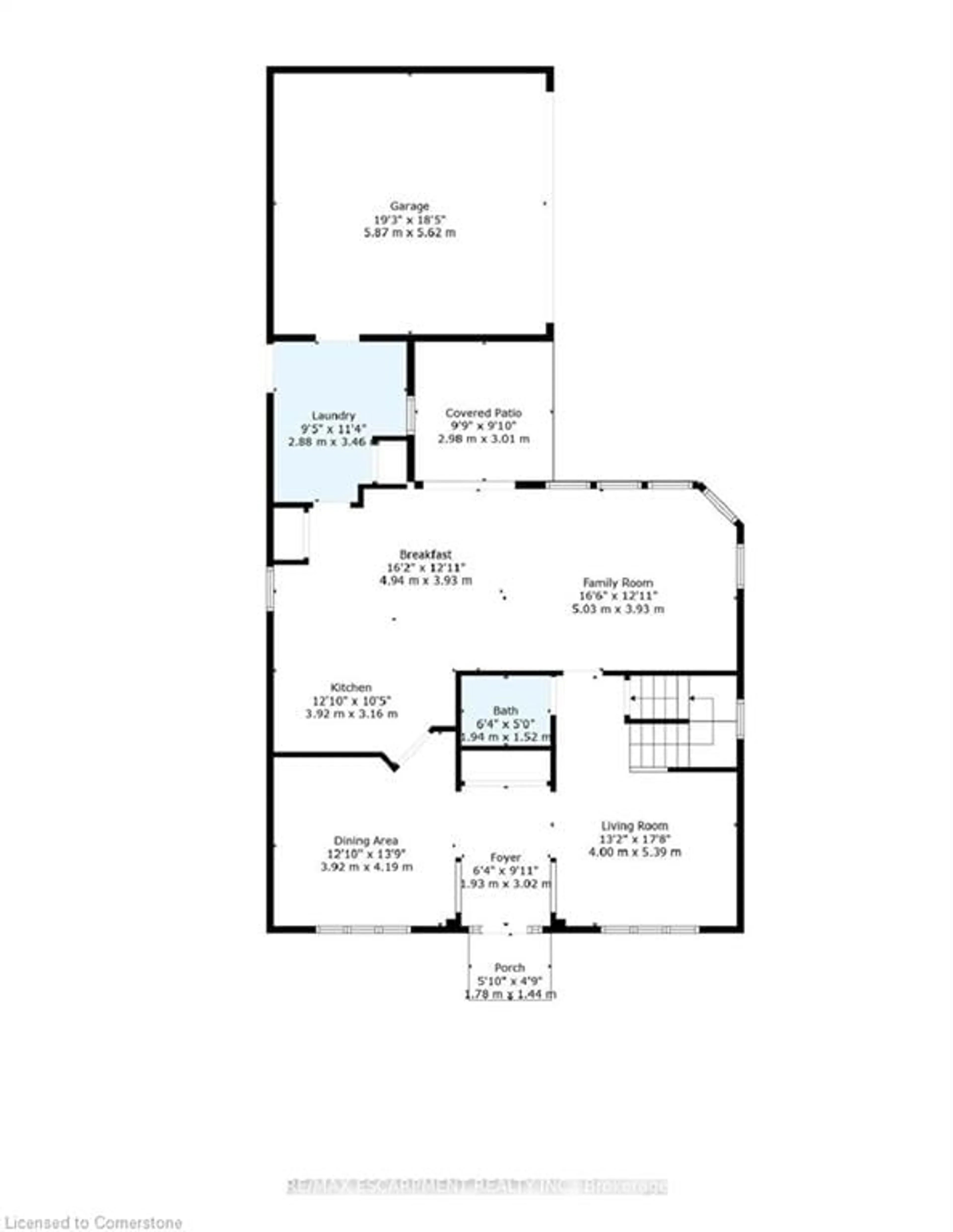 Floor plan for 154 Westchester Rd, Oakville Ontario L6H 6H9