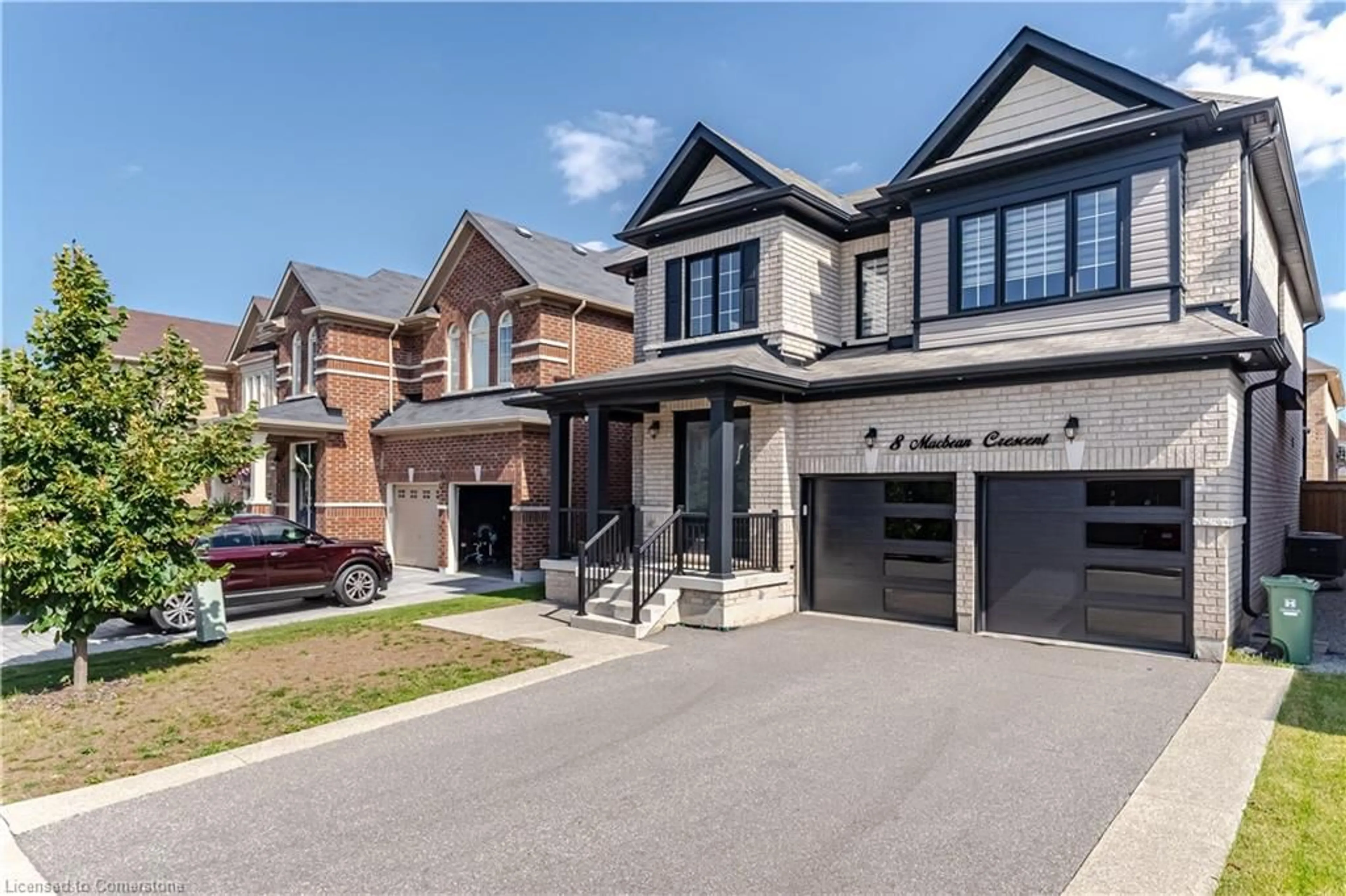 Home with brick exterior material, street for 8 Macbean Crescent Cres, Waterdown Ontario L0R 2H9