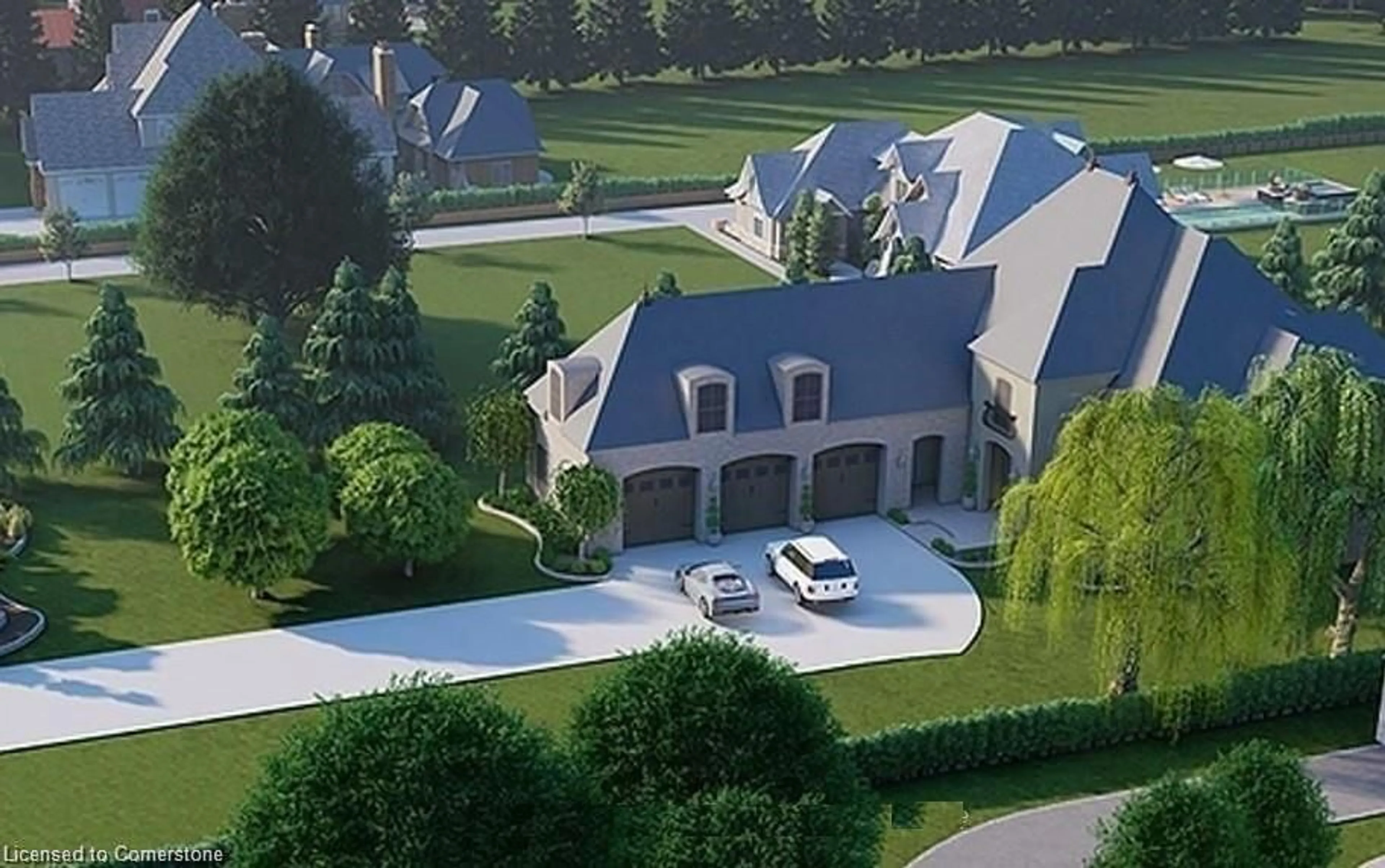 A pic from outside/outdoor area/front of a property/back of a property/a pic from drone, unknown for 1070 Snyder's Flats Rd, Bloomingdale Ontario N0B 1K0
