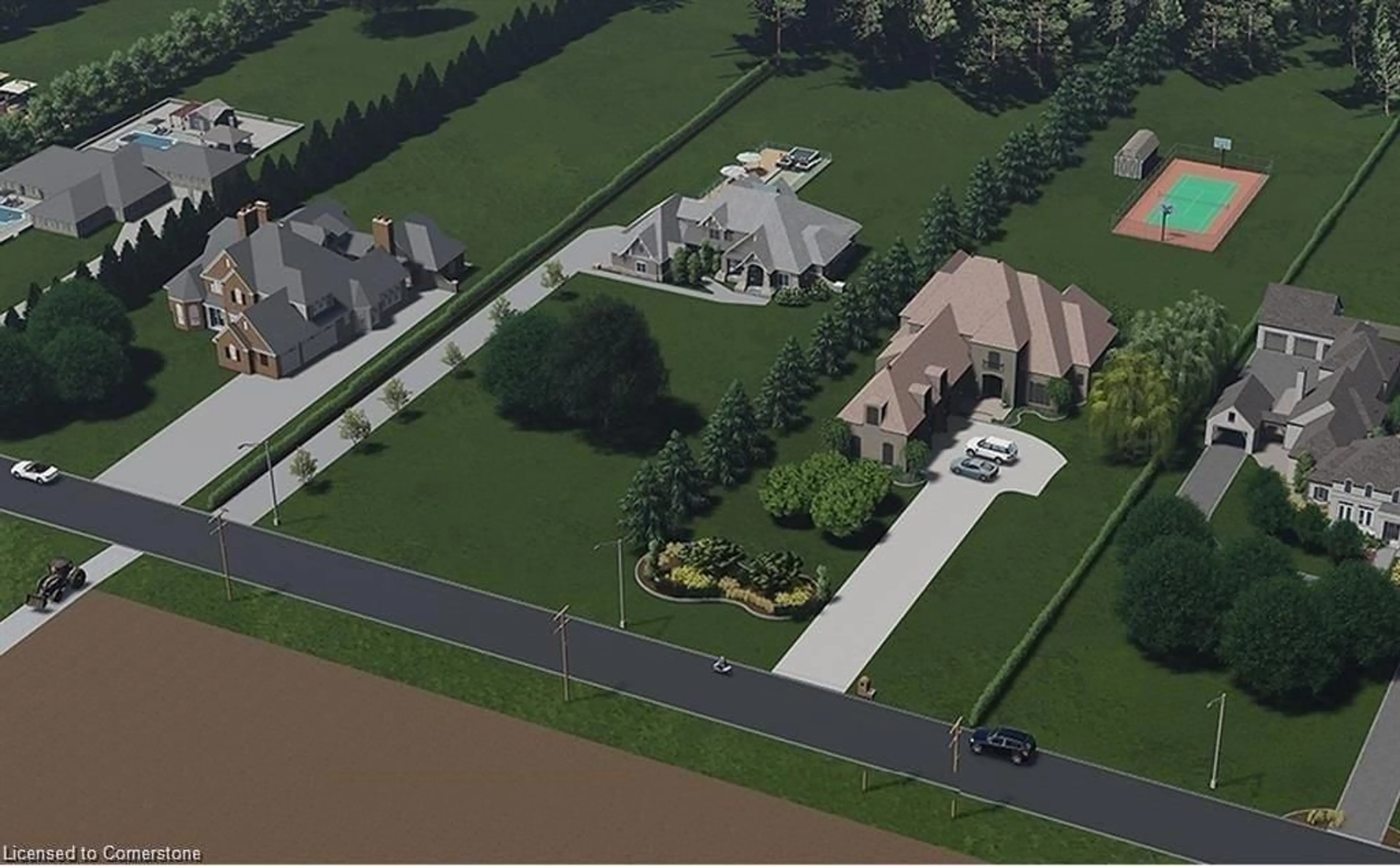 A pic from outside/outdoor area/front of a property/back of a property/a pic from drone, street for 1070 Snyder's Flats Rd, Bloomingdale Ontario N0B 1K0
