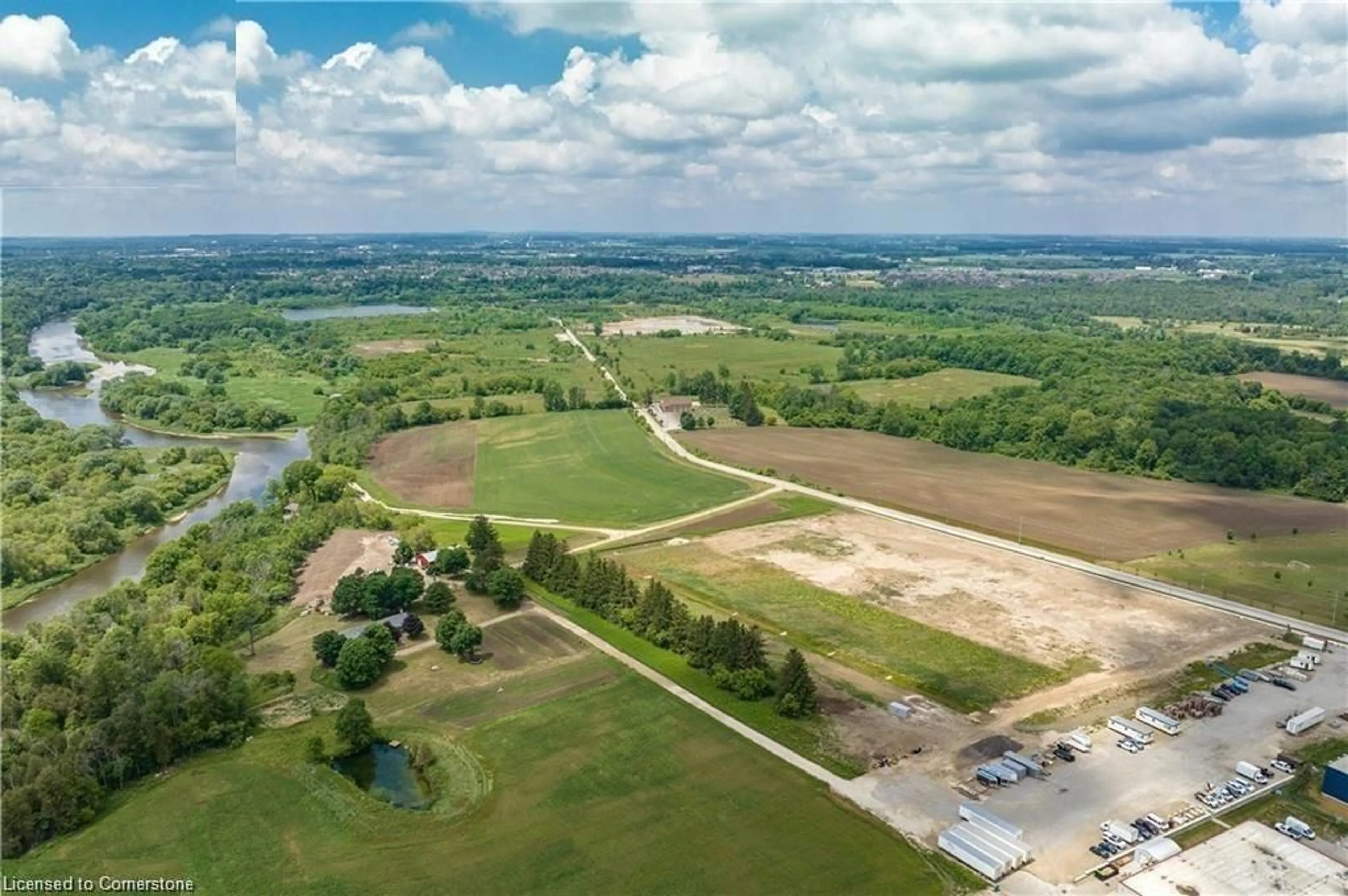 A pic from outside/outdoor area/front of a property/back of a property/a pic from drone, water/lake/river/ocean view for 1070 Snyder's Flats Rd, Bloomingdale Ontario N0B 1K0