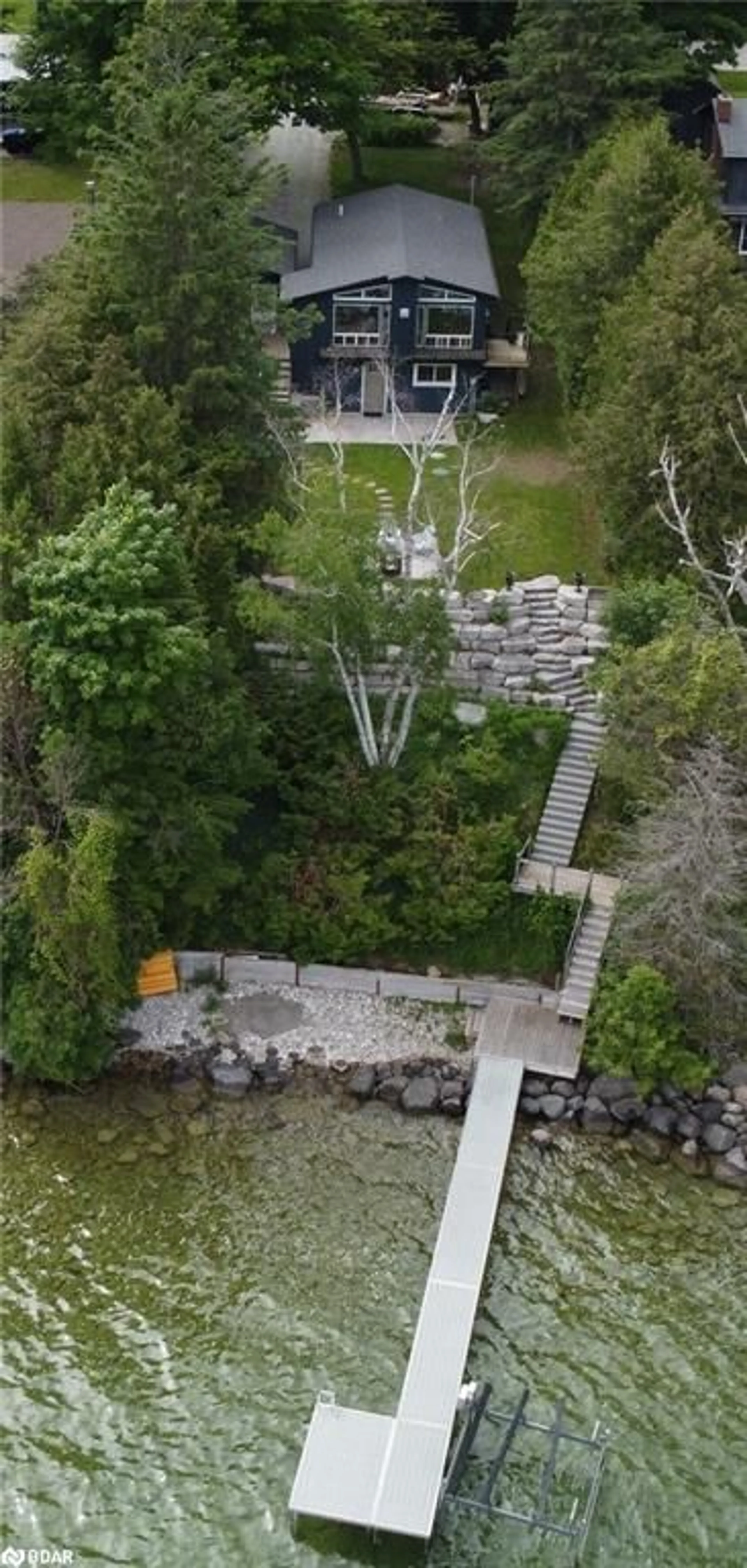 A pic from outside/outdoor area/front of a property/back of a property/a pic from drone, unknown for 2295 Lakeshore Road East Rd, Hawkestone Ontario L0L 1T0