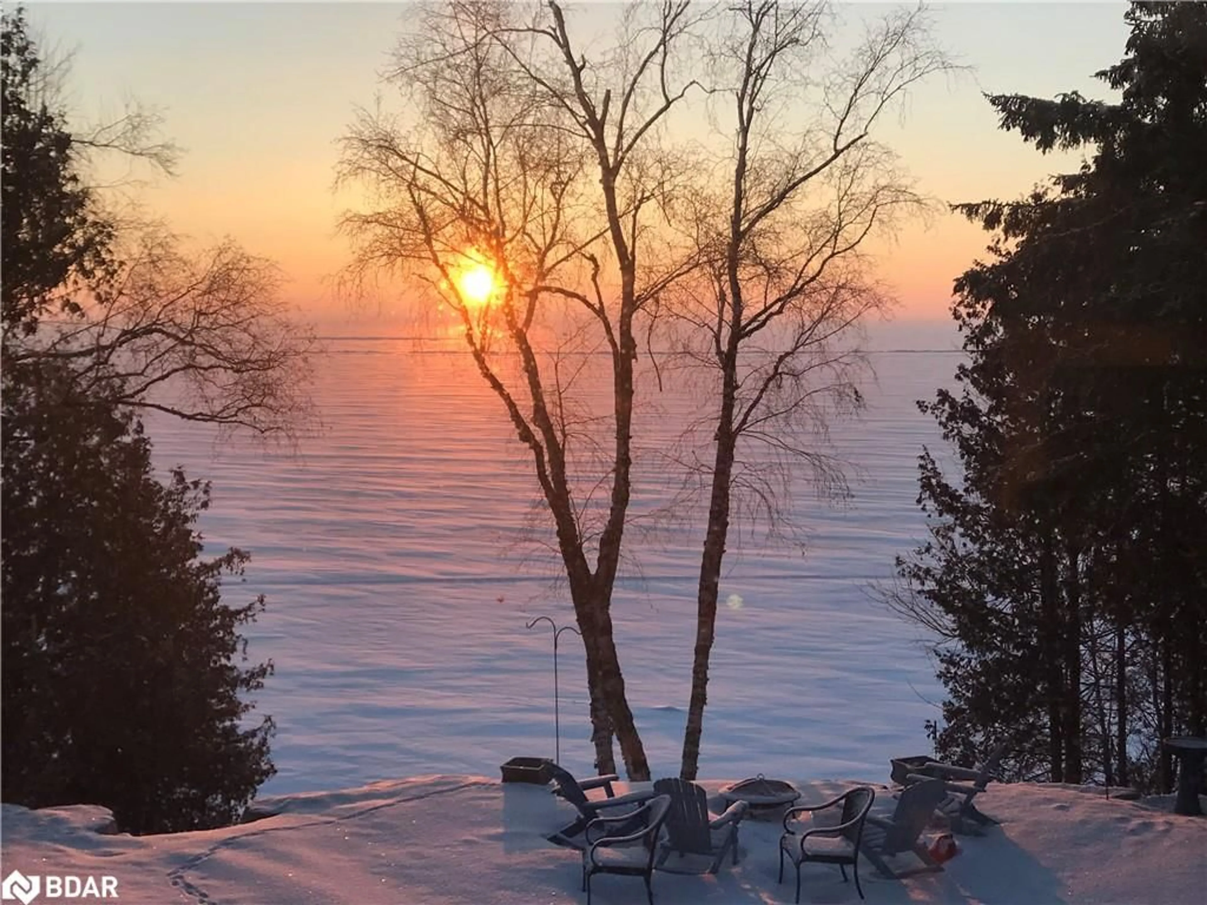 Patio, water/lake/river/ocean view for 2295 Lakeshore Road East Rd, Hawkestone Ontario L0L 1T0