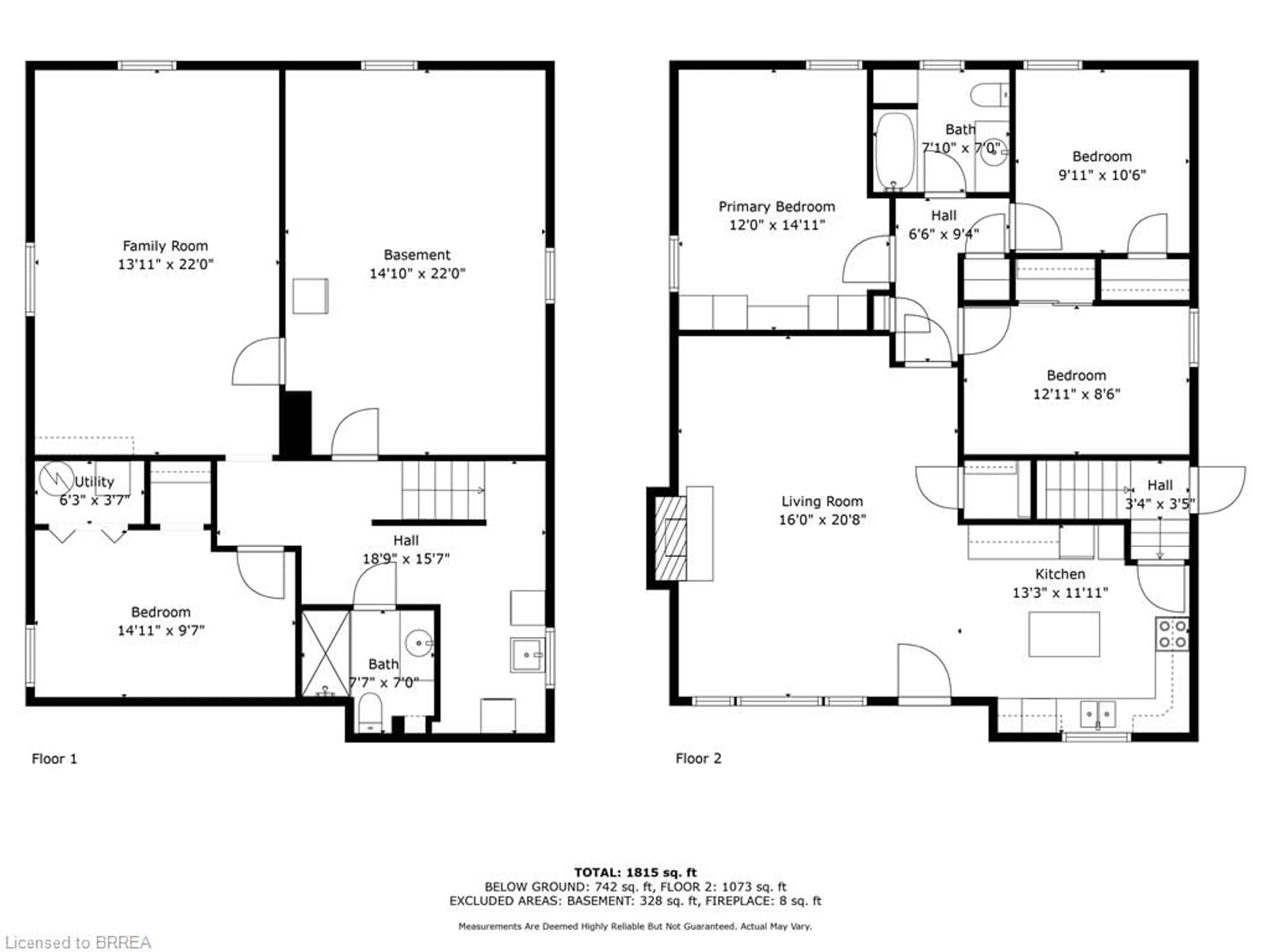 Floor plan for 6 Hendry St, Simcoe Ontario N3Y 3M2