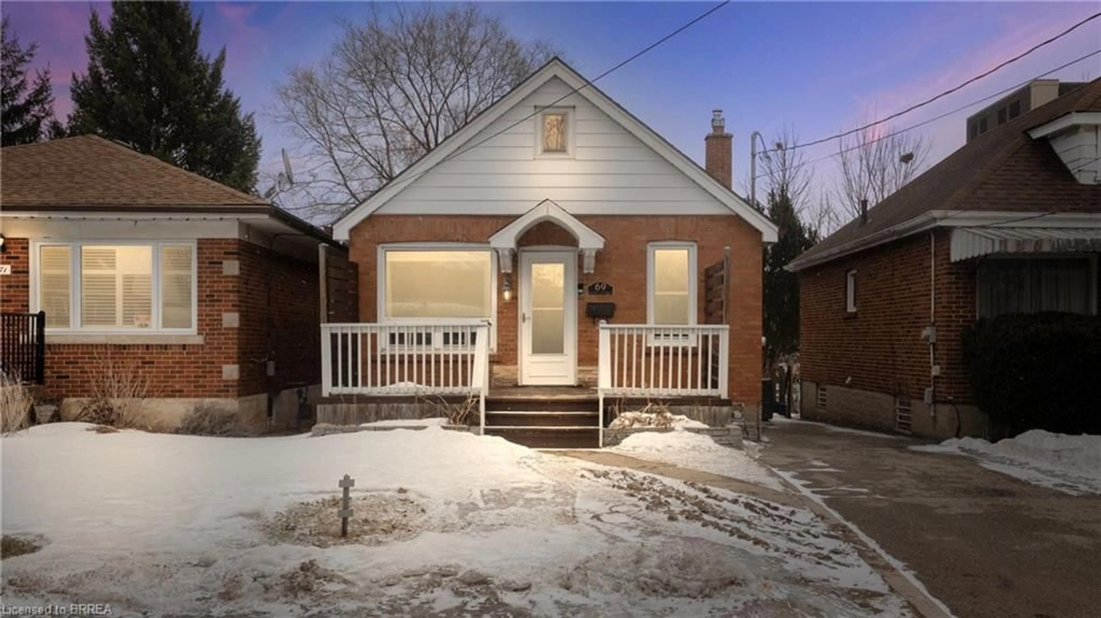 Home with brick exterior material, street for 69 Lyons Ave, Brantford Ontario N3R 4R2