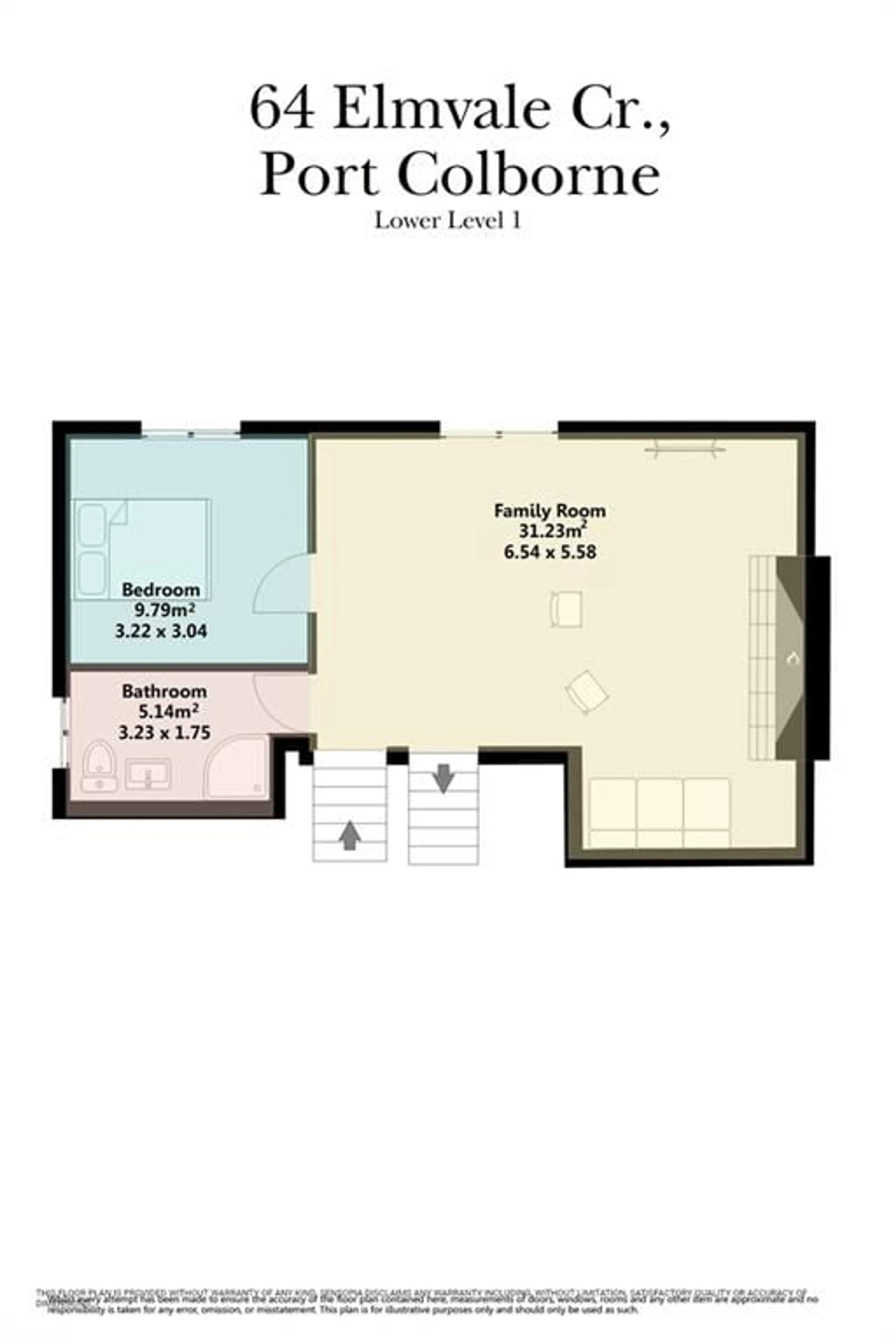 Floor plan for 64 Elmvale Cres, Port Colborne Ontario L3K 5X2