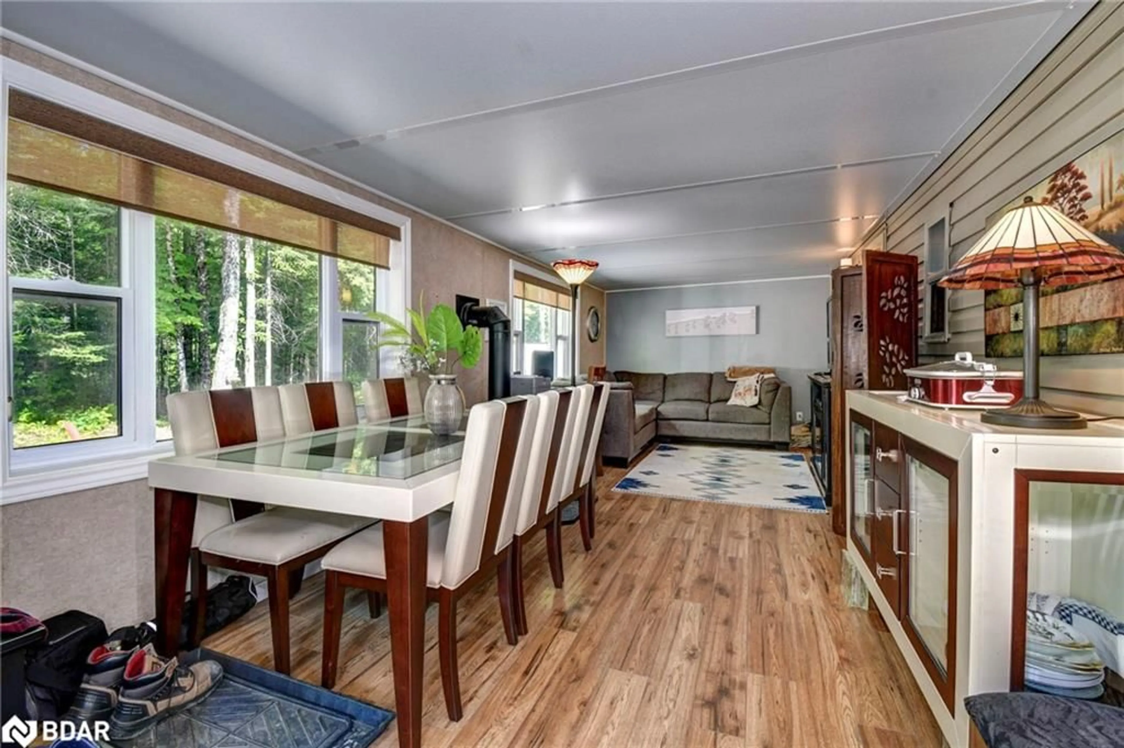 Dining room, wood/laminate floor for 1594 North Steenburg Lake Rd, Gilmour Ontario K0L 1P0