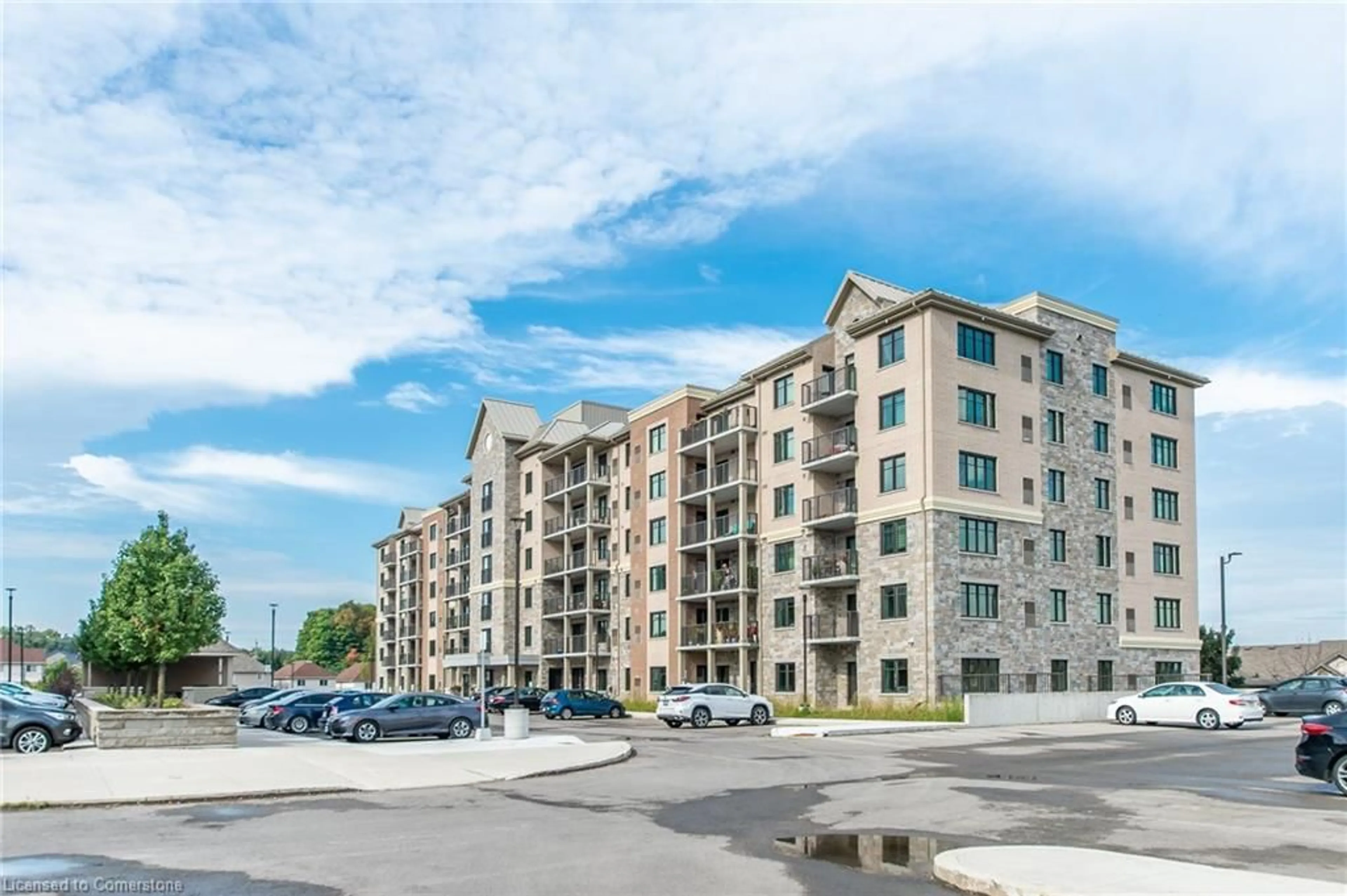A pic from outside/outdoor area/front of a property/back of a property/a pic from drone, street for 778 Laurelwood Dr #502, Waterloo Ontario N2V 0A8