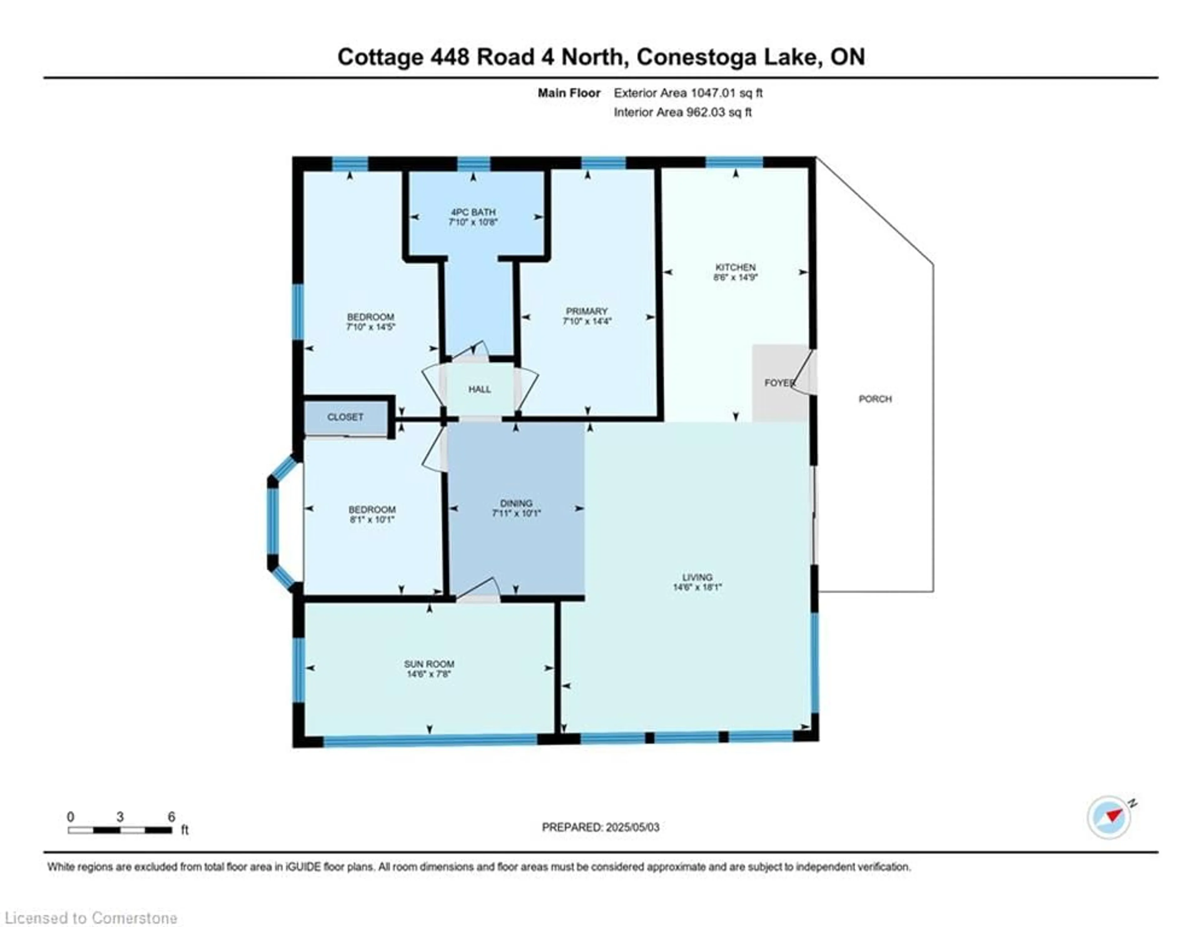 Floor plan for 448 Road 4, Conestogo Lake Ontario N0G 1P0