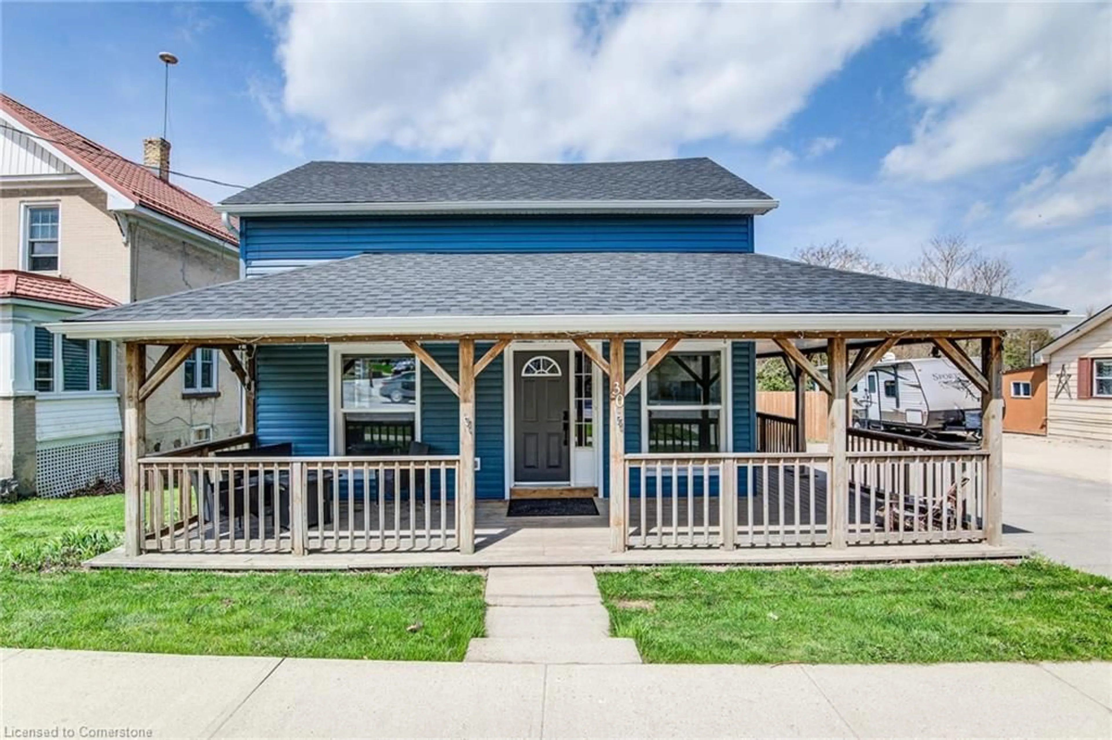 Home with vinyl exterior material, street for 30 Wellington St, Drayton Ontario N0G 1P0
