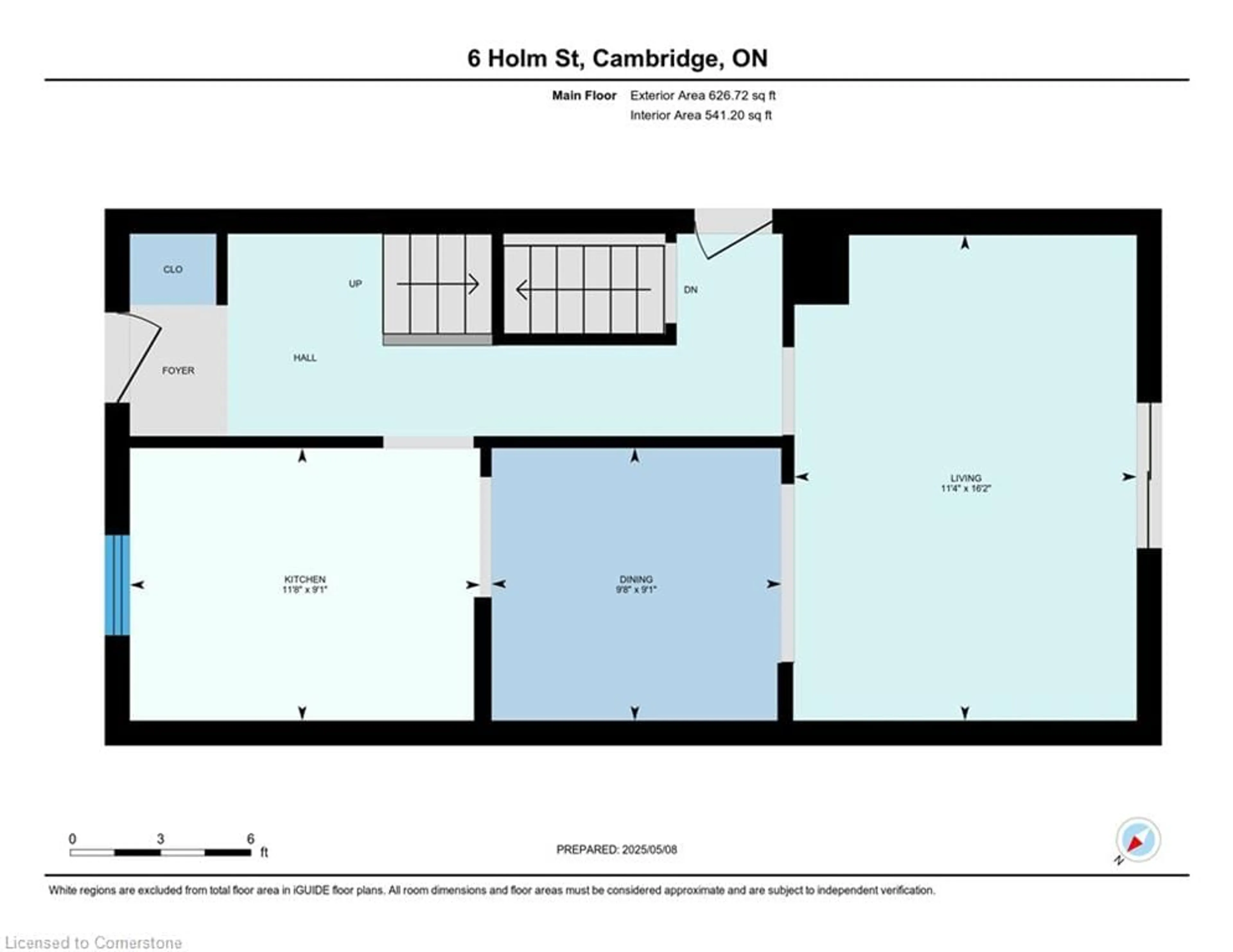 Floor plan for 6 Holm St, Cambridge Ontario N3C 3M9