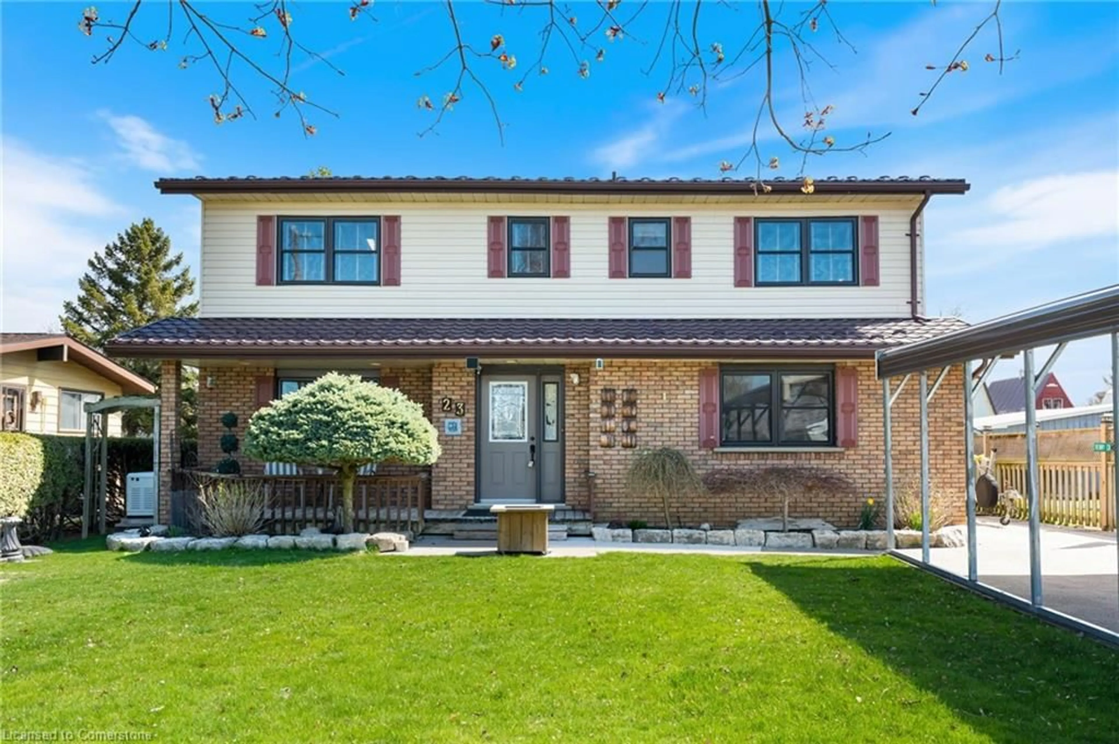 Home with brick exterior material, street for 23 Poplar Rd, Long Point Ontario N0E 1M0