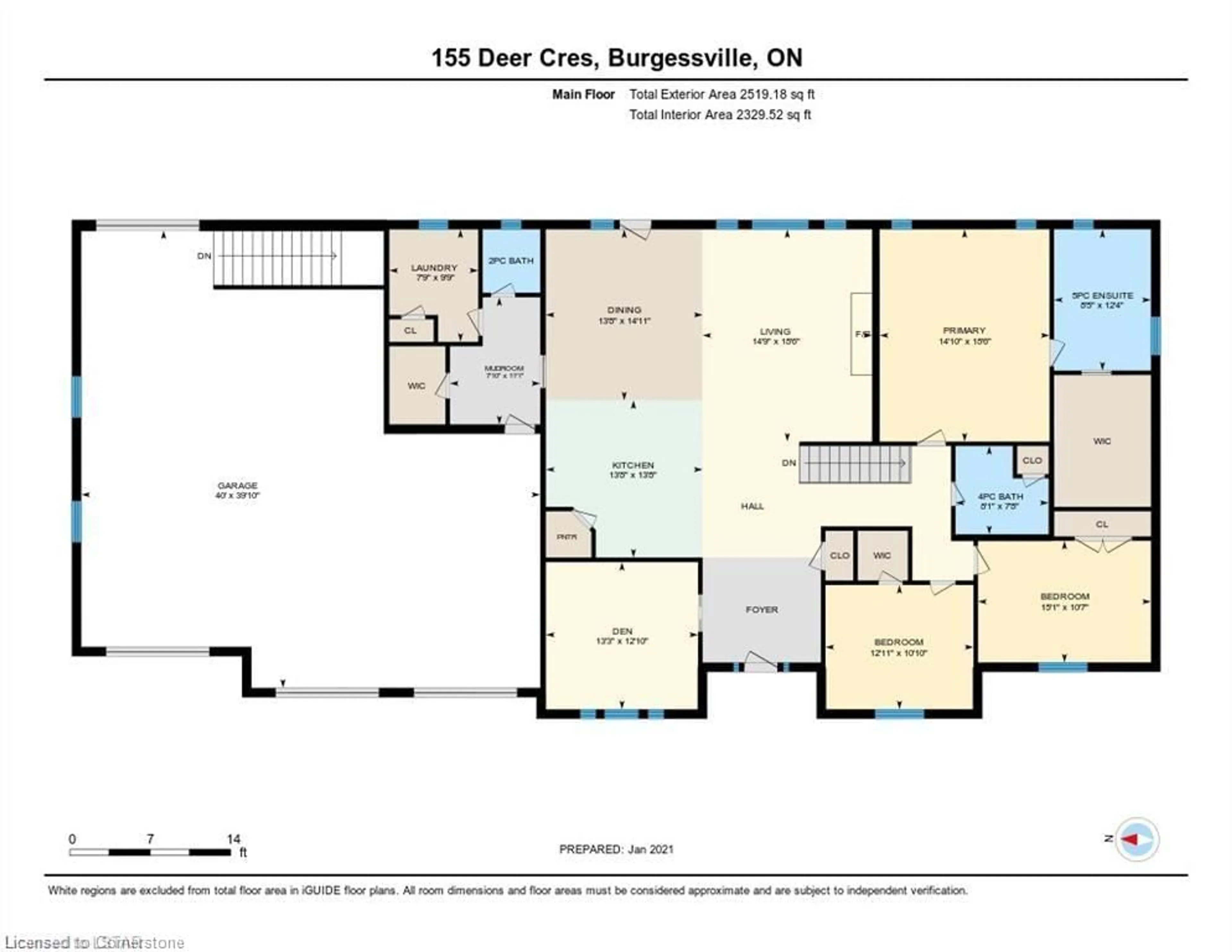 Floor plan for 155 Deer Cres, Burgessville Ontario N0J 1C0