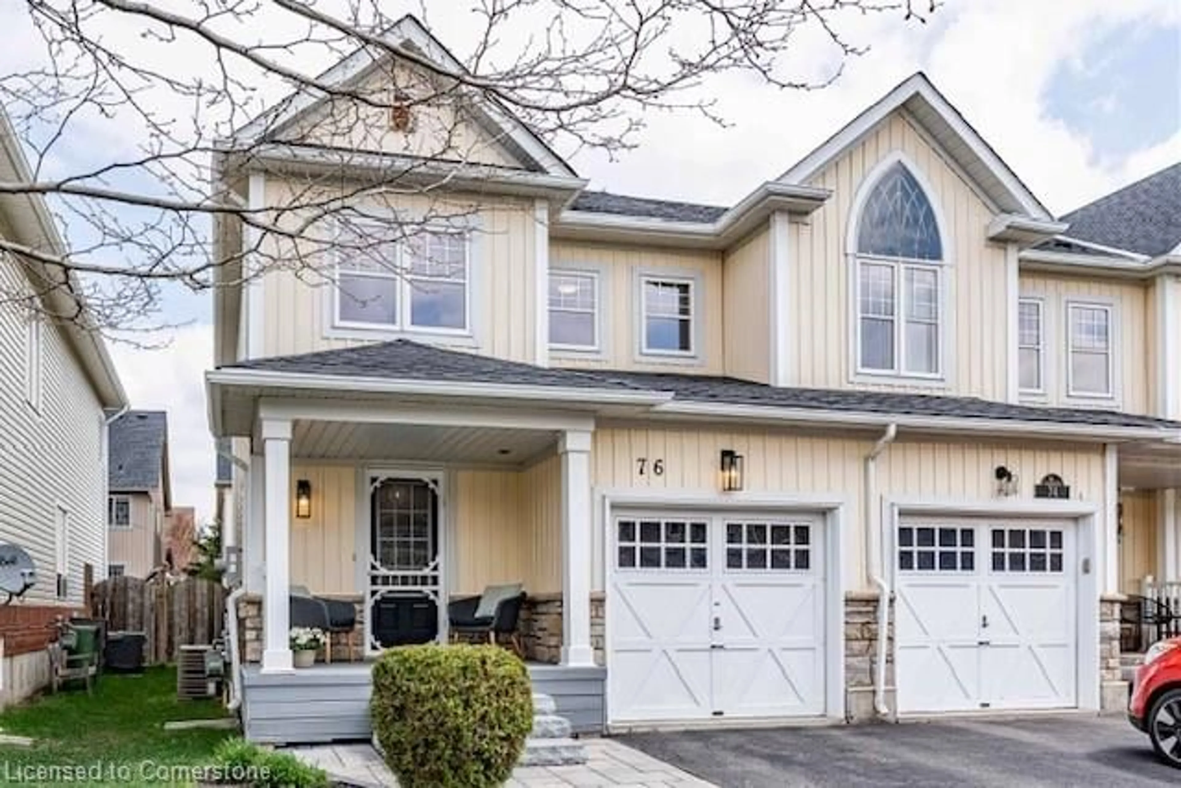 Home with vinyl exterior material, street for 76 Blue Sky Trail, Waterdown Ontario L8B 0X6