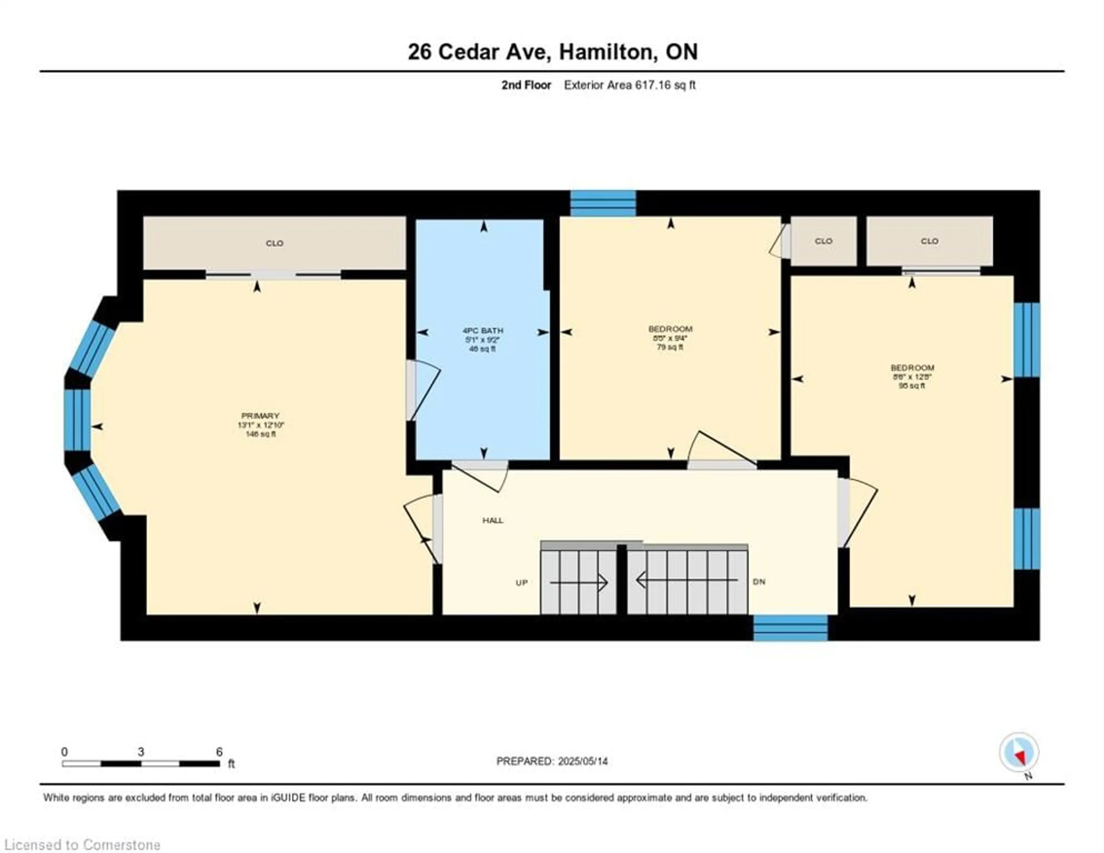 Floor plan for 26 Cedar Ave, Hamilton Ontario L8M 3A5