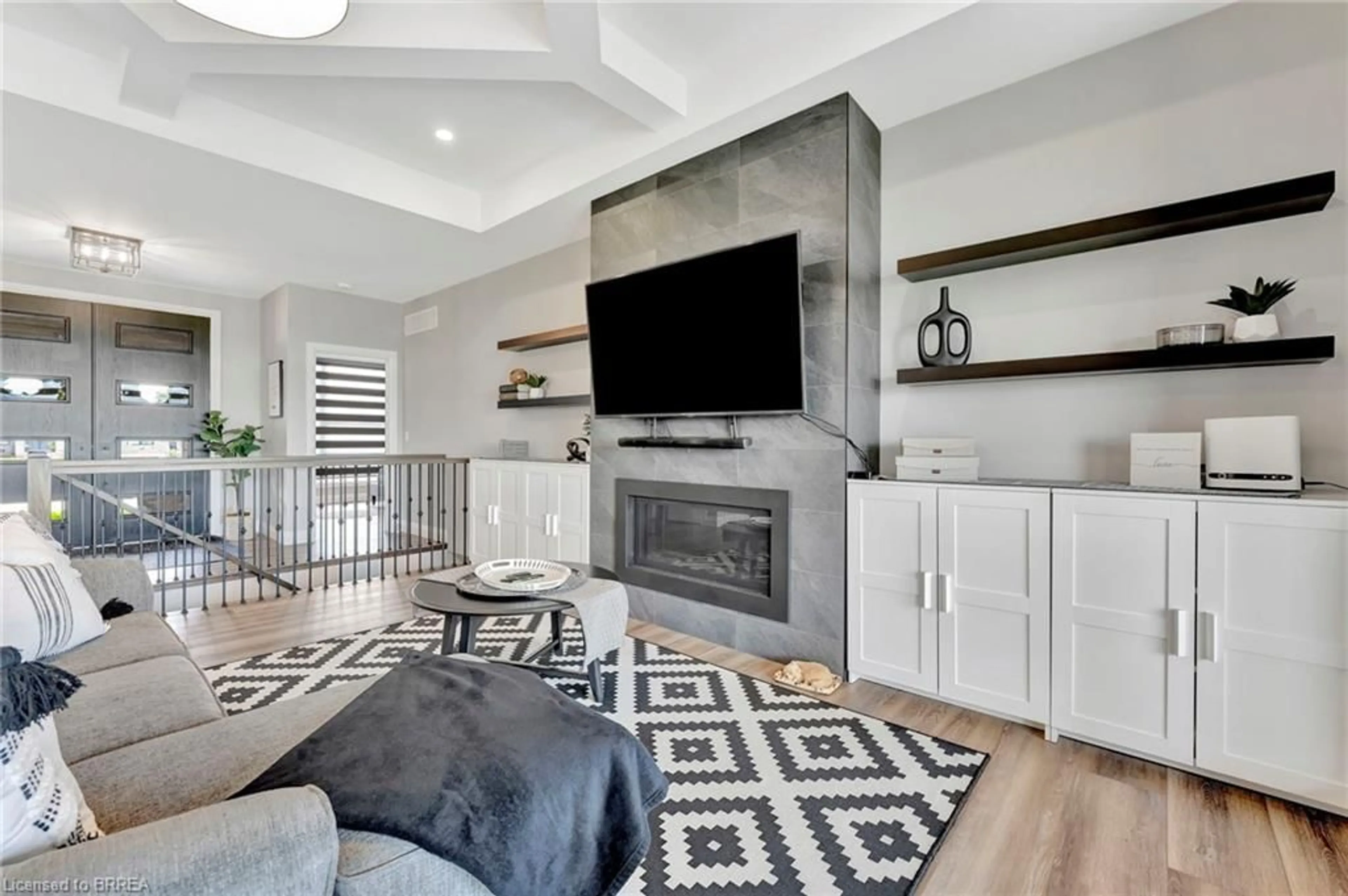Living room with furniture, unknown for 14 Hudson Dr, Brantford Ontario N3T 5L7