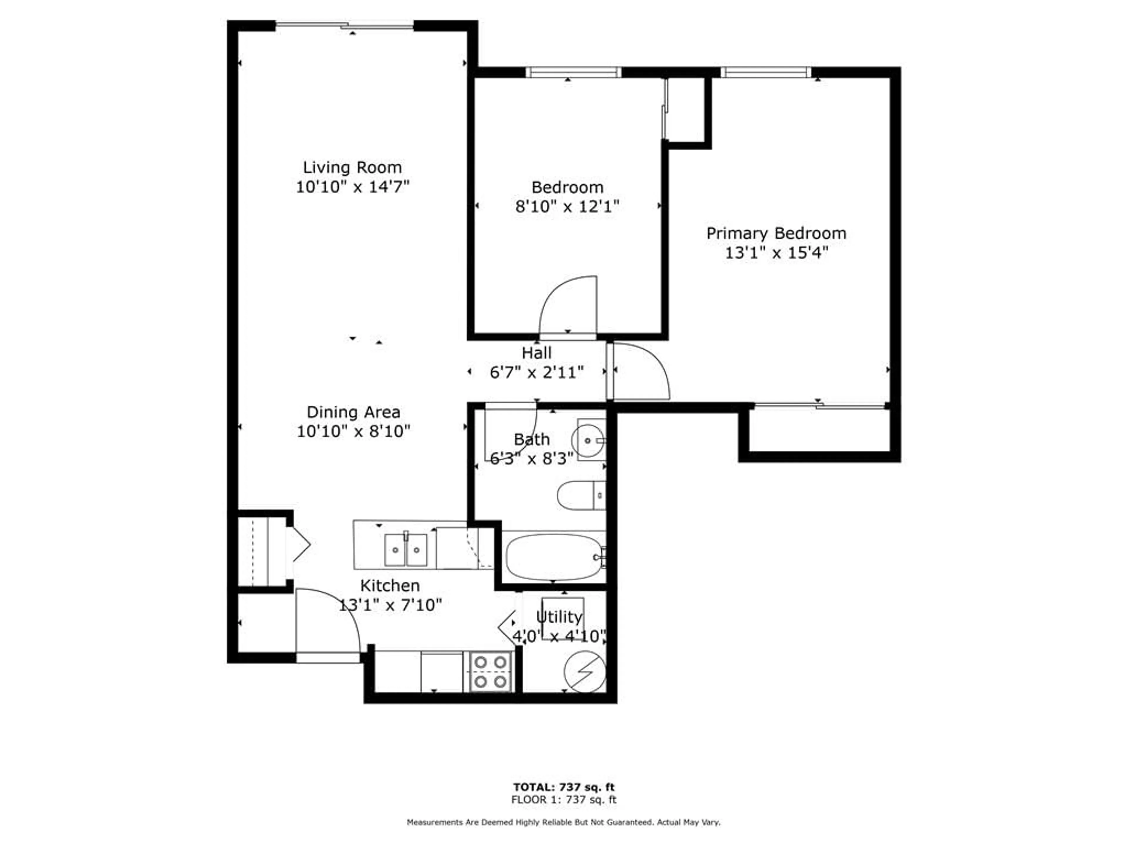Floor plan for 30 Bridge St #206, Kitchener Ontario N2K 1K4