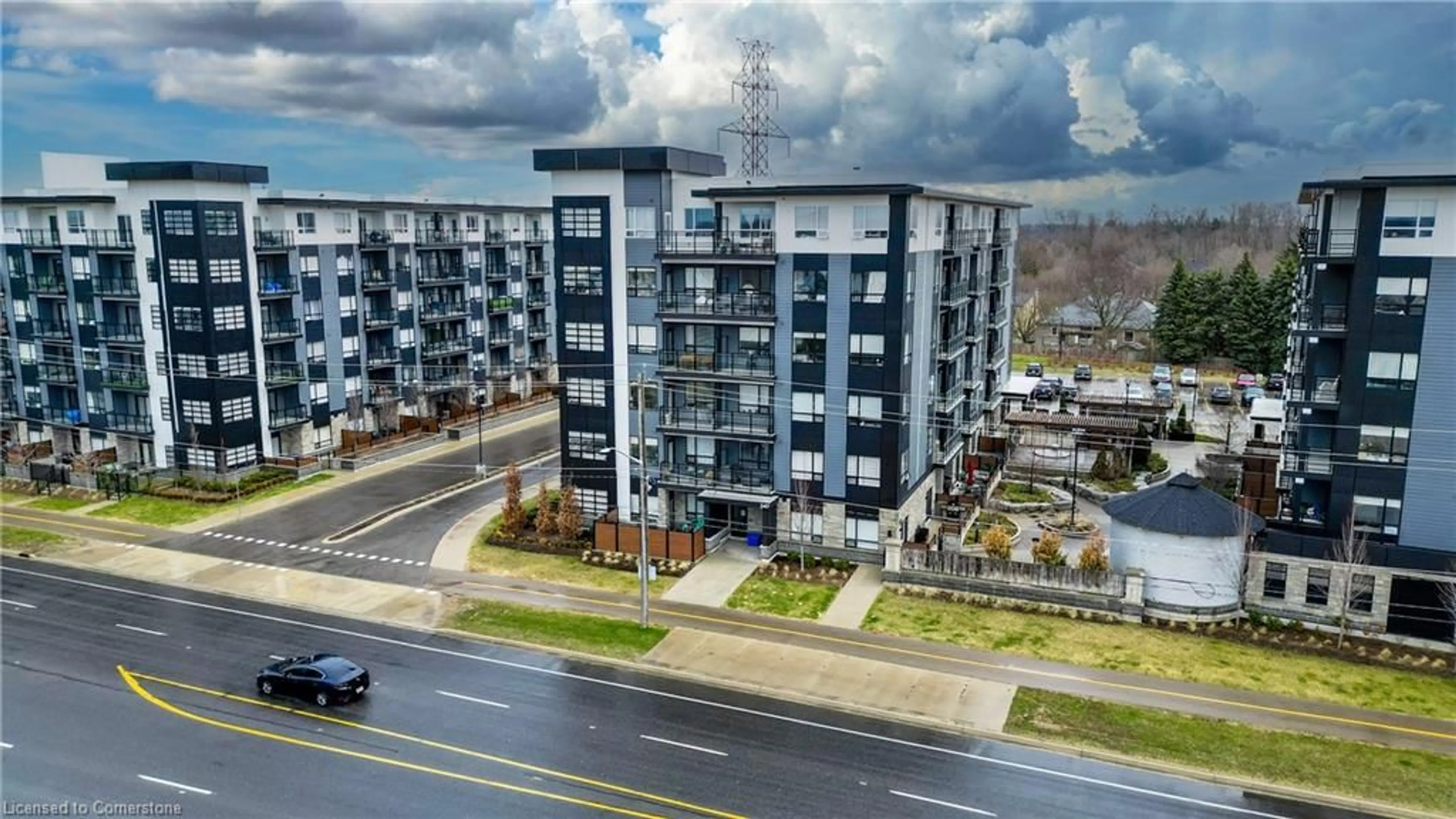 A pic from outside/outdoor area/front of a property/back of a property/a pic from drone, unknown for 247 Northfield Dr #309, Waterloo Ontario N2K 0H1