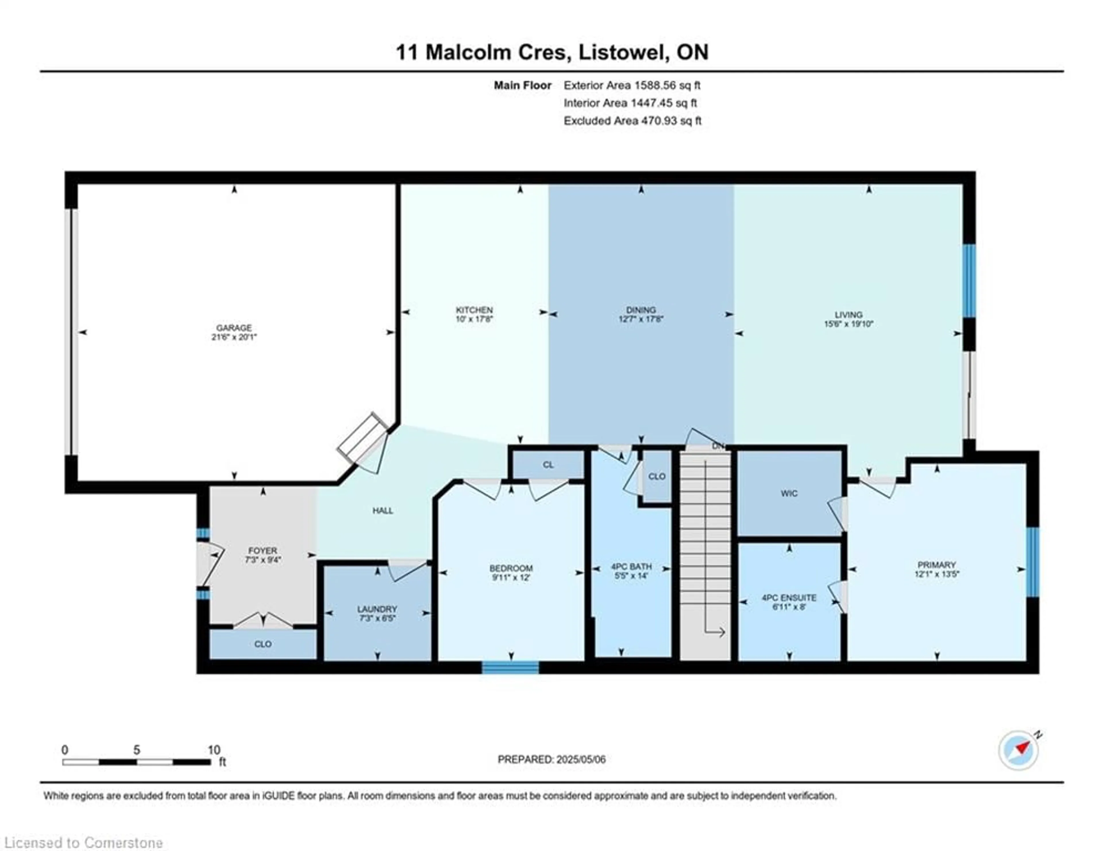Floor plan for 11 Malcolm Crescent Cres, Listowel Ontario N4W 3X8