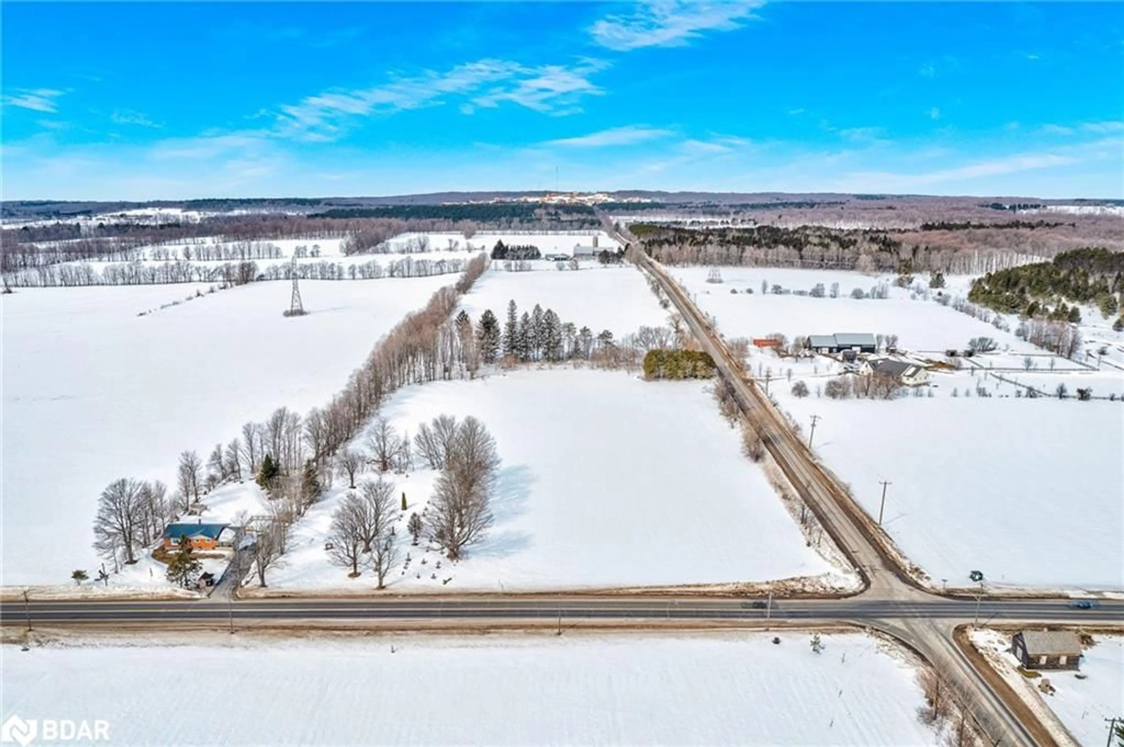 A pic from outside/outdoor area/front of a property/back of a property/a pic from drone, unknown for 1740 3 Line, Oro-Medonte Ontario L0L 2L0