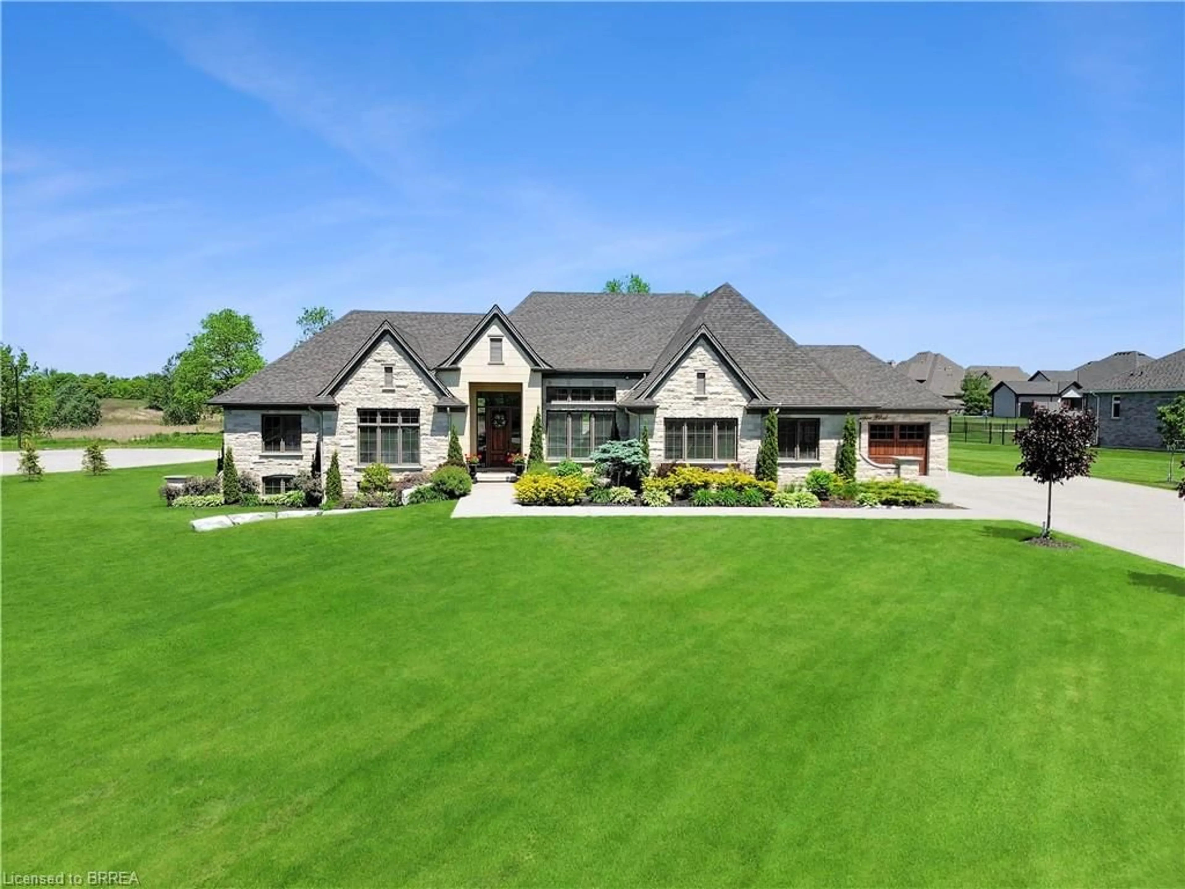 A pic from outside/outdoor area/front of a property/back of a property/a pic from drone, unknown for 18 Harper Blvd, Brantford Ontario N3T 0E1