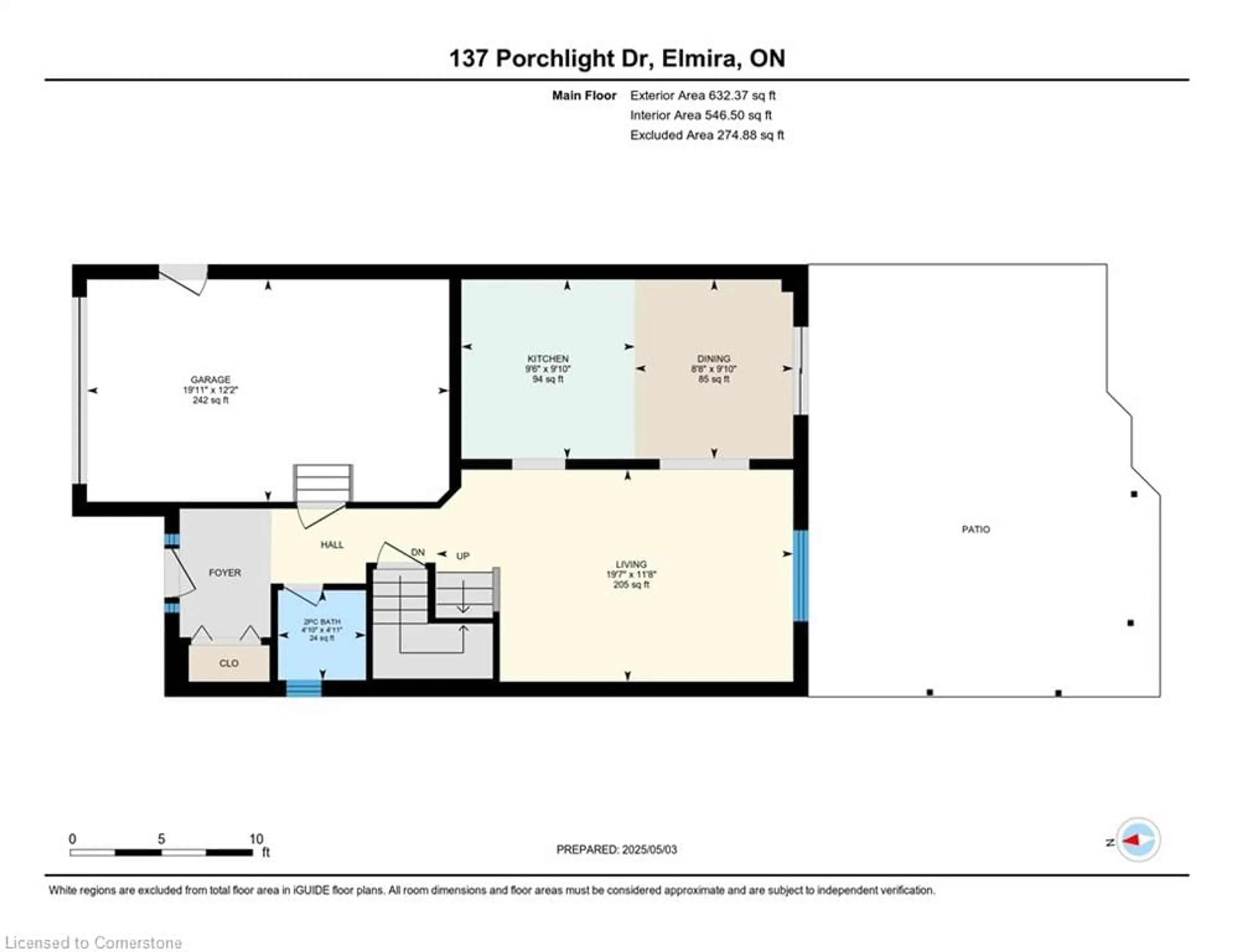 Floor plan for 137 Porchlight Dr, Elmira Ontario N3B 0A3