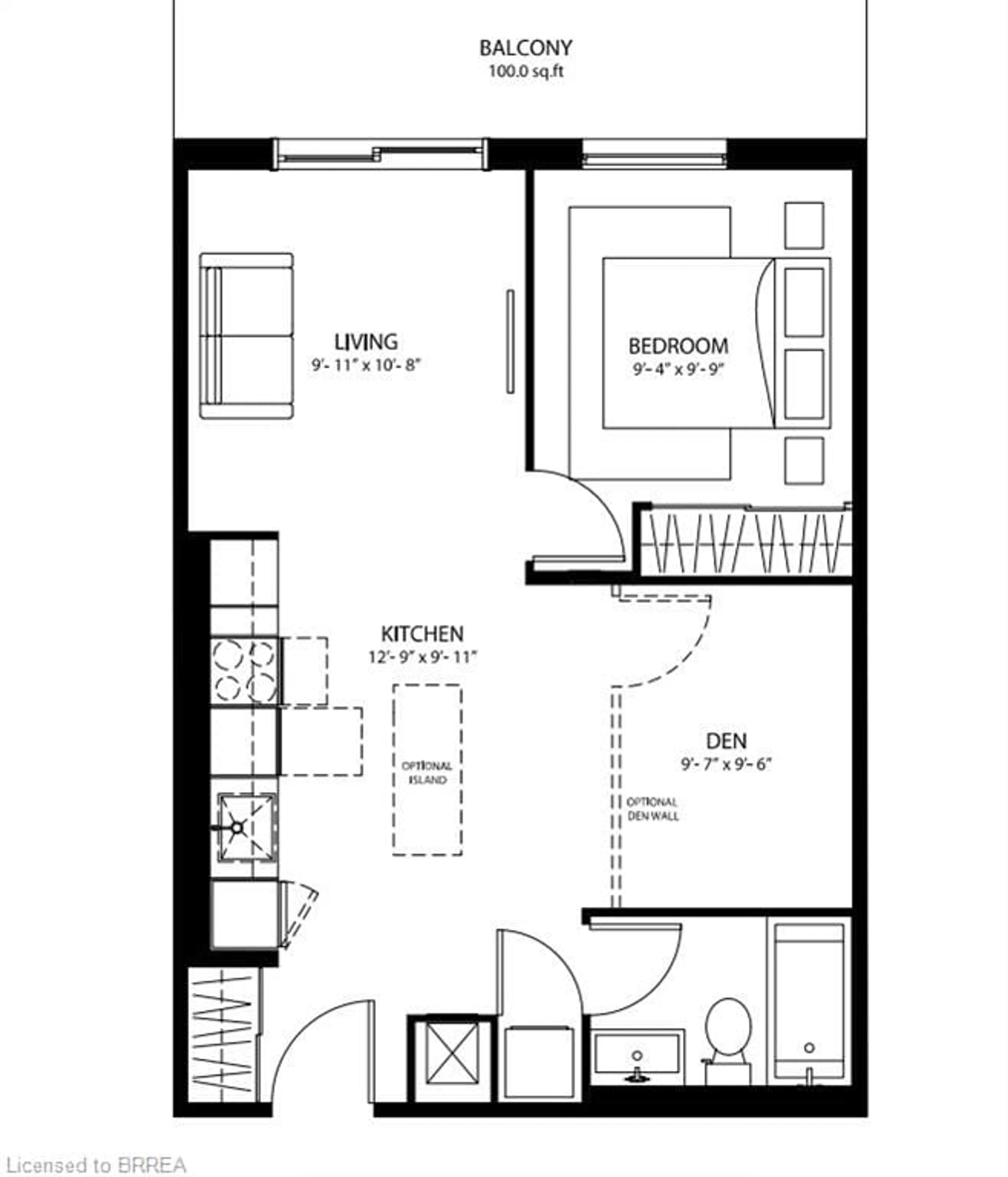 Floor plan for 33 Erie Ave #1141, Brantford Ontario N3S 2E7