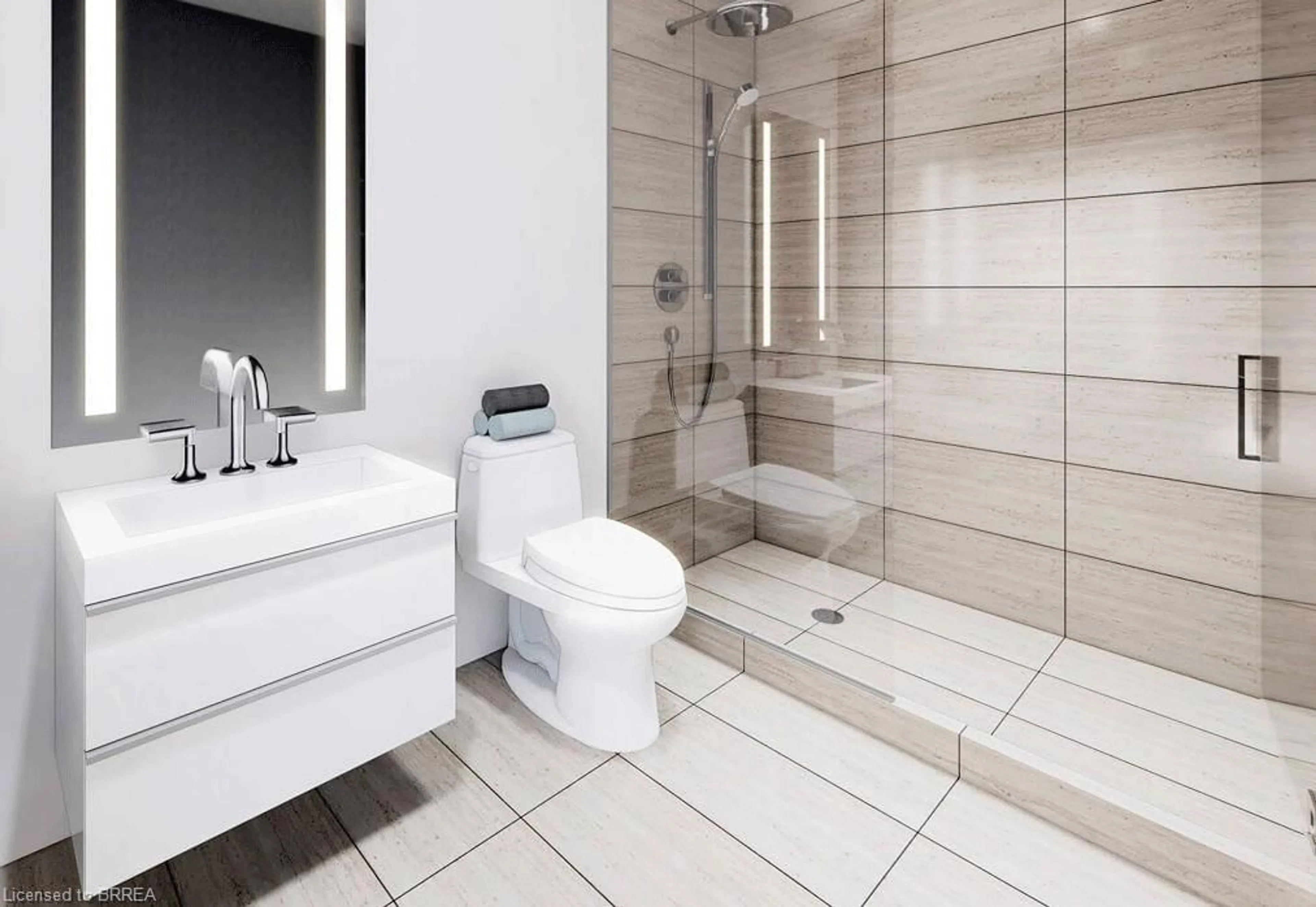 Contemporary bathroom, ceramic/tile floor for 33 Erie Ave #1141, Brantford Ontario N3S 2E7