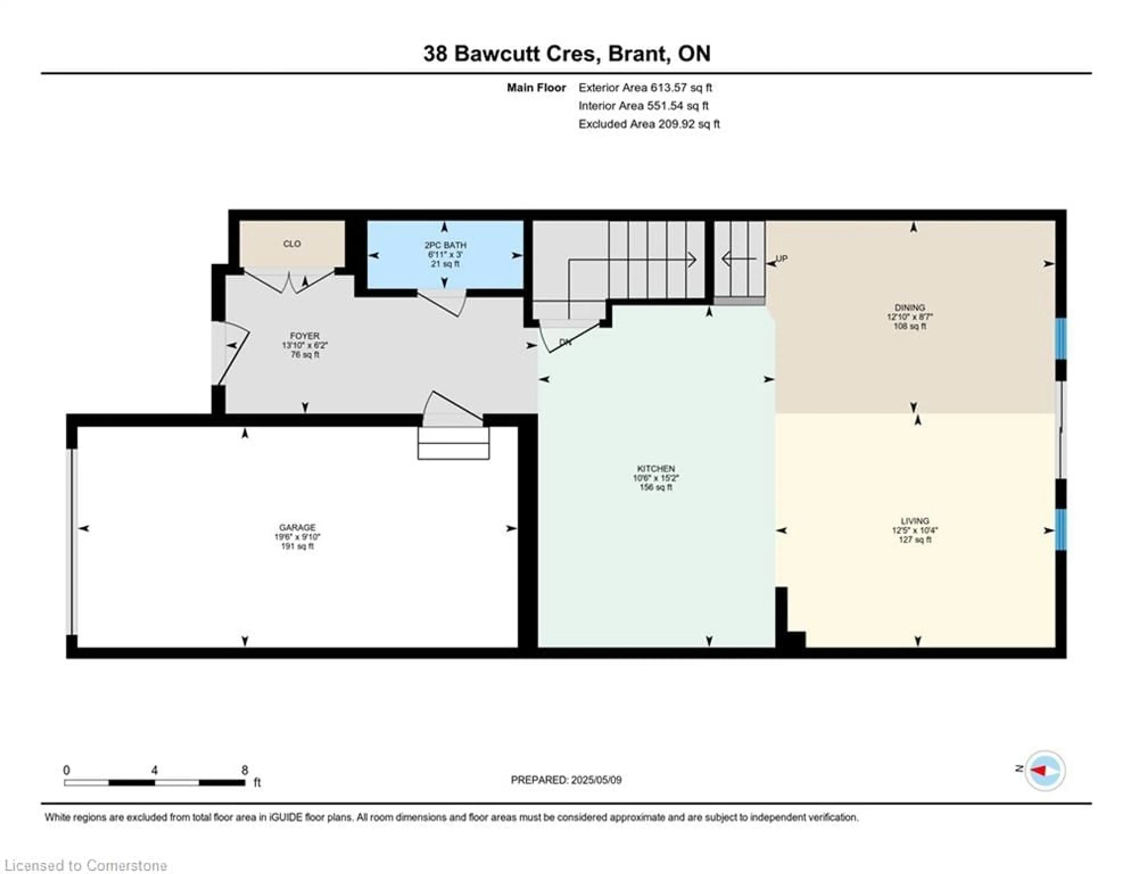 Floor plan for 38 Bawcutt Cres, Paris Ontario N3L 0G6