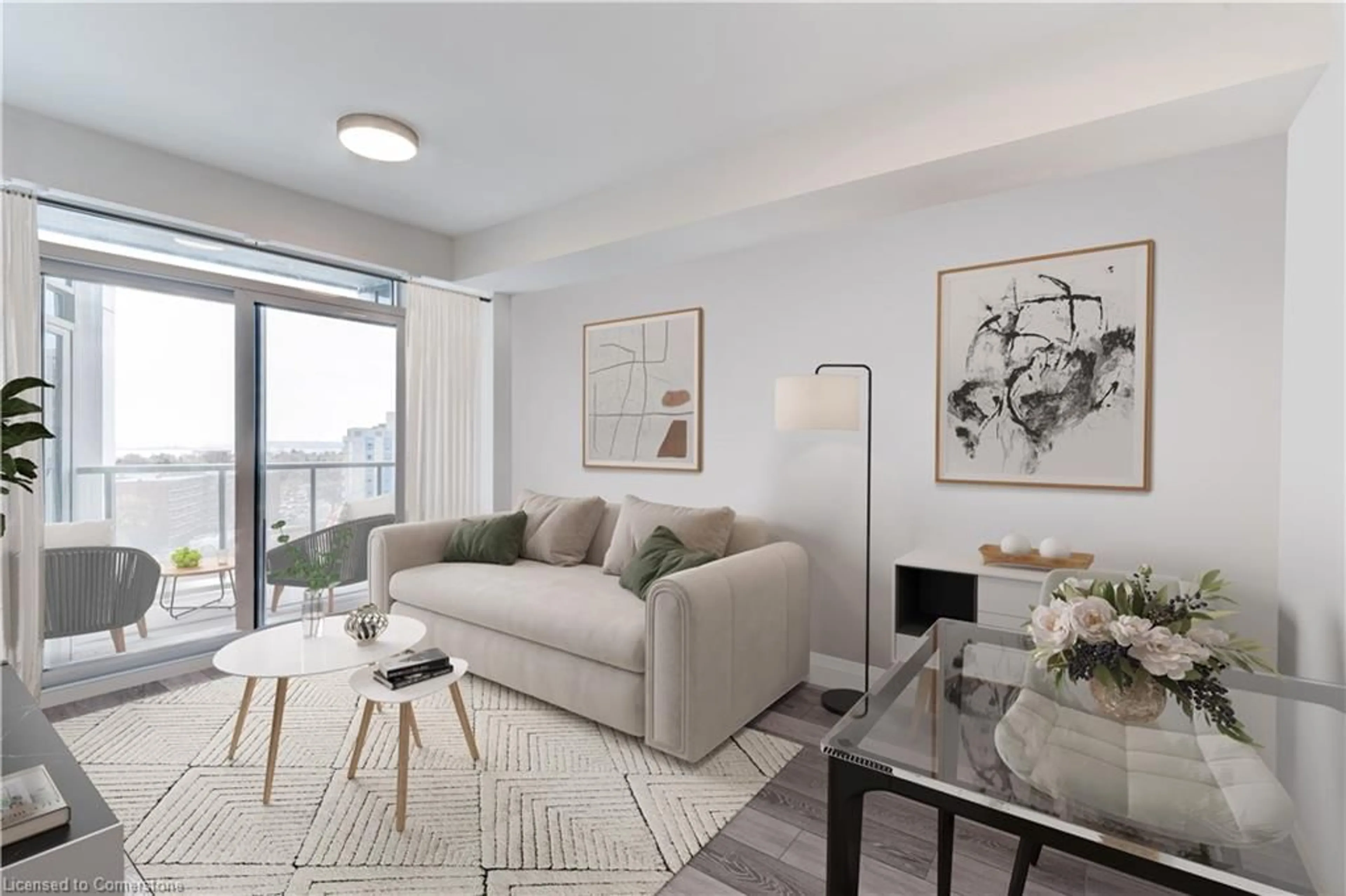 Living room with furniture, unknown for 500 Brock Ave #1001, Burlington Ontario L7S 0A5