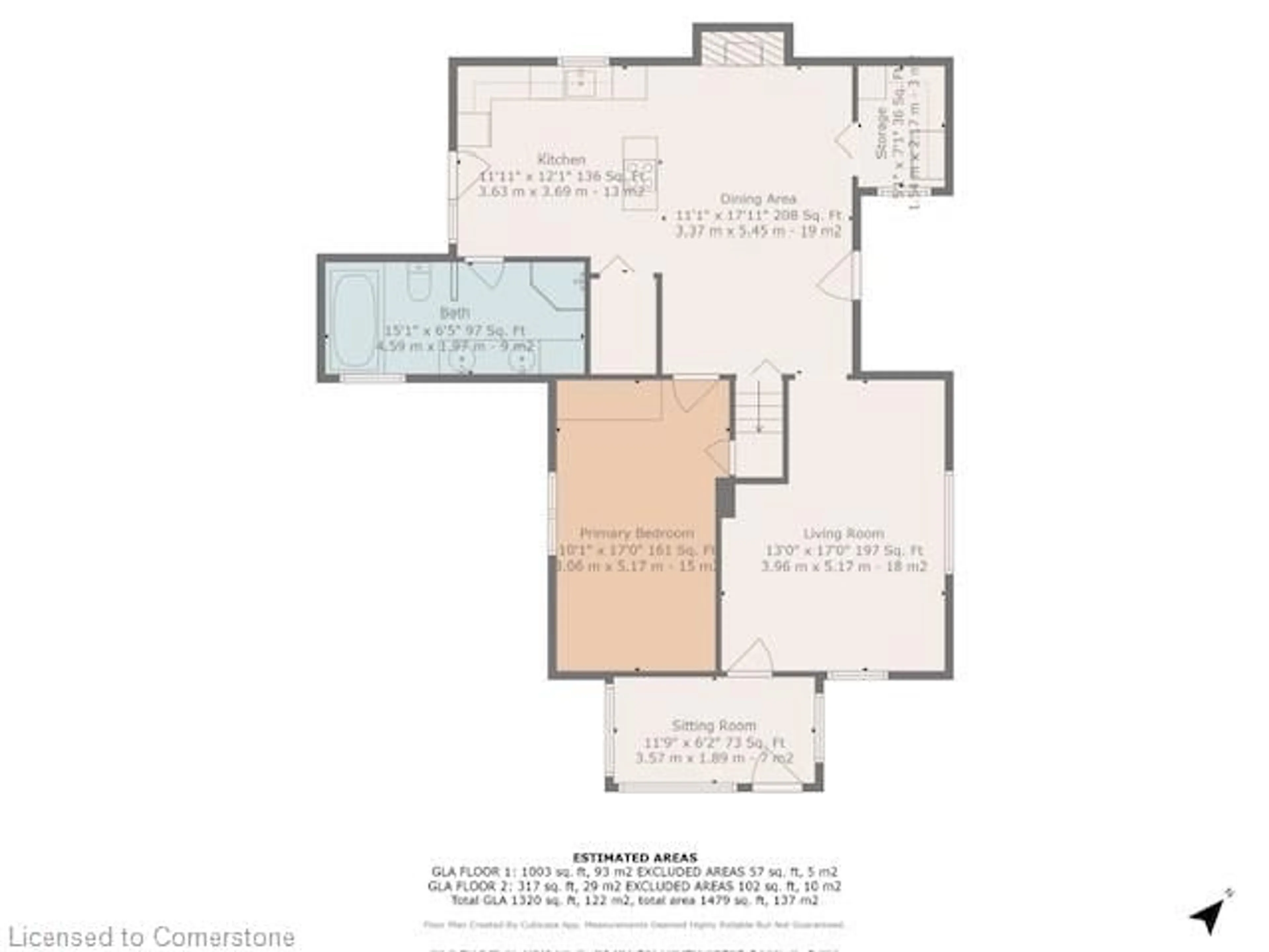 Floor plan for 88 Washington St, Waterford Ontario N0E 1Y0