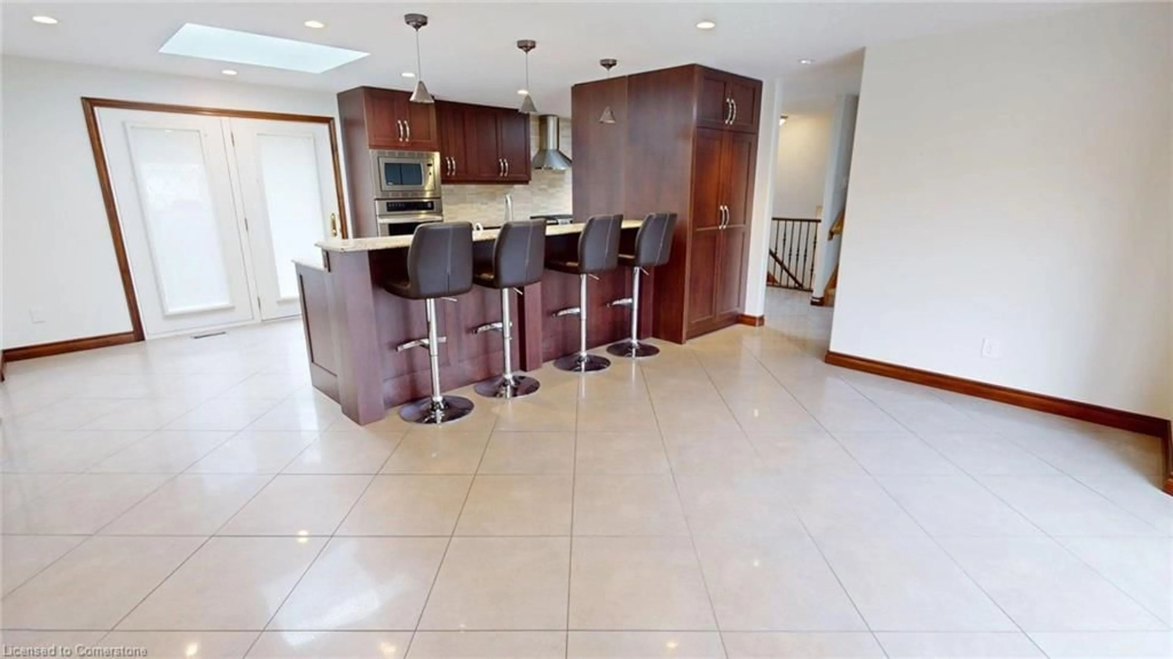 Open concept kitchen, ceramic/tile floor for 80 Morrison Rd, Kitchener Ontario N2A 2W7