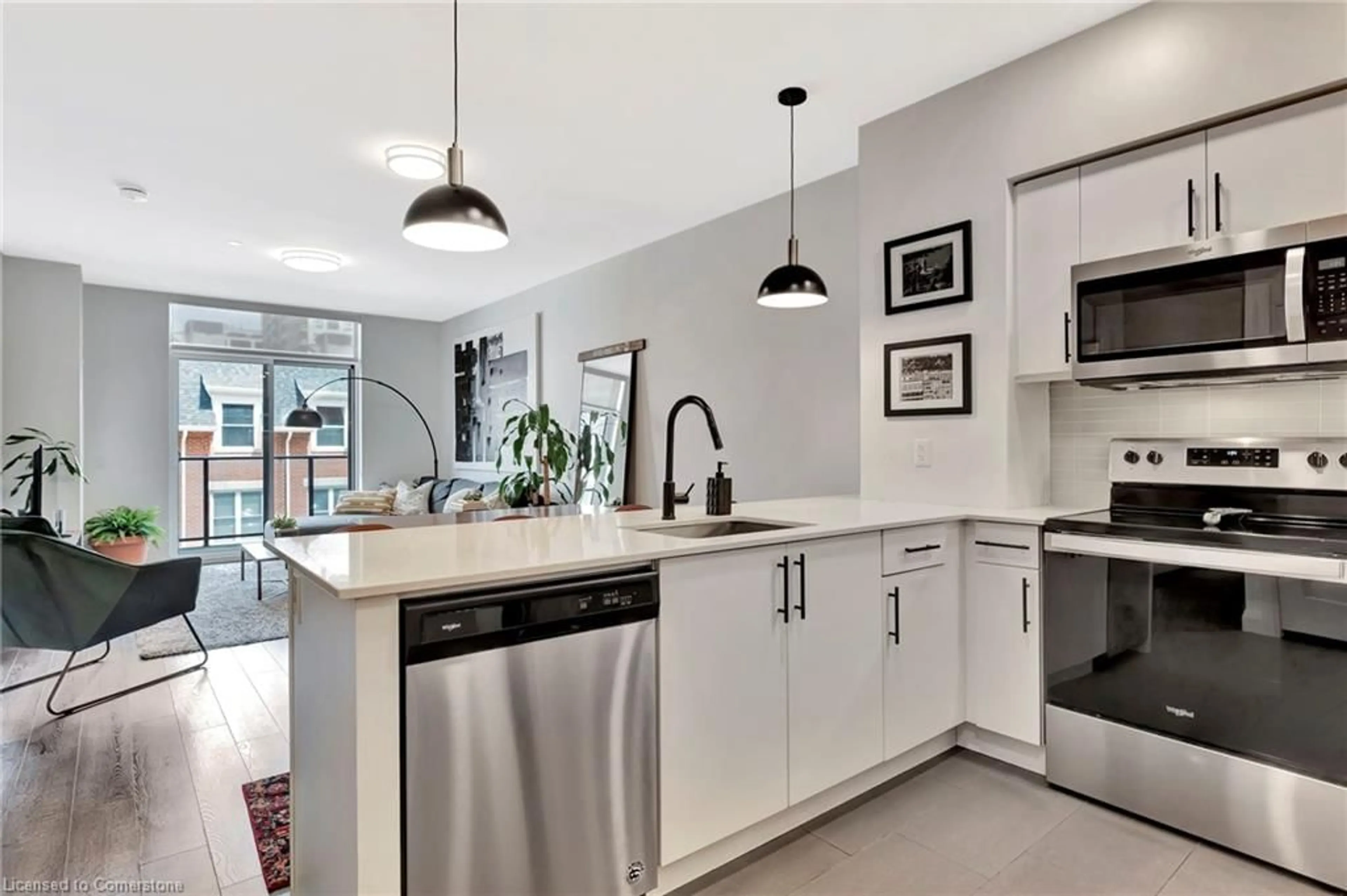 Open concept kitchen, unknown for 399 Queen St #217, Kitchener Ontario N2G 0C4