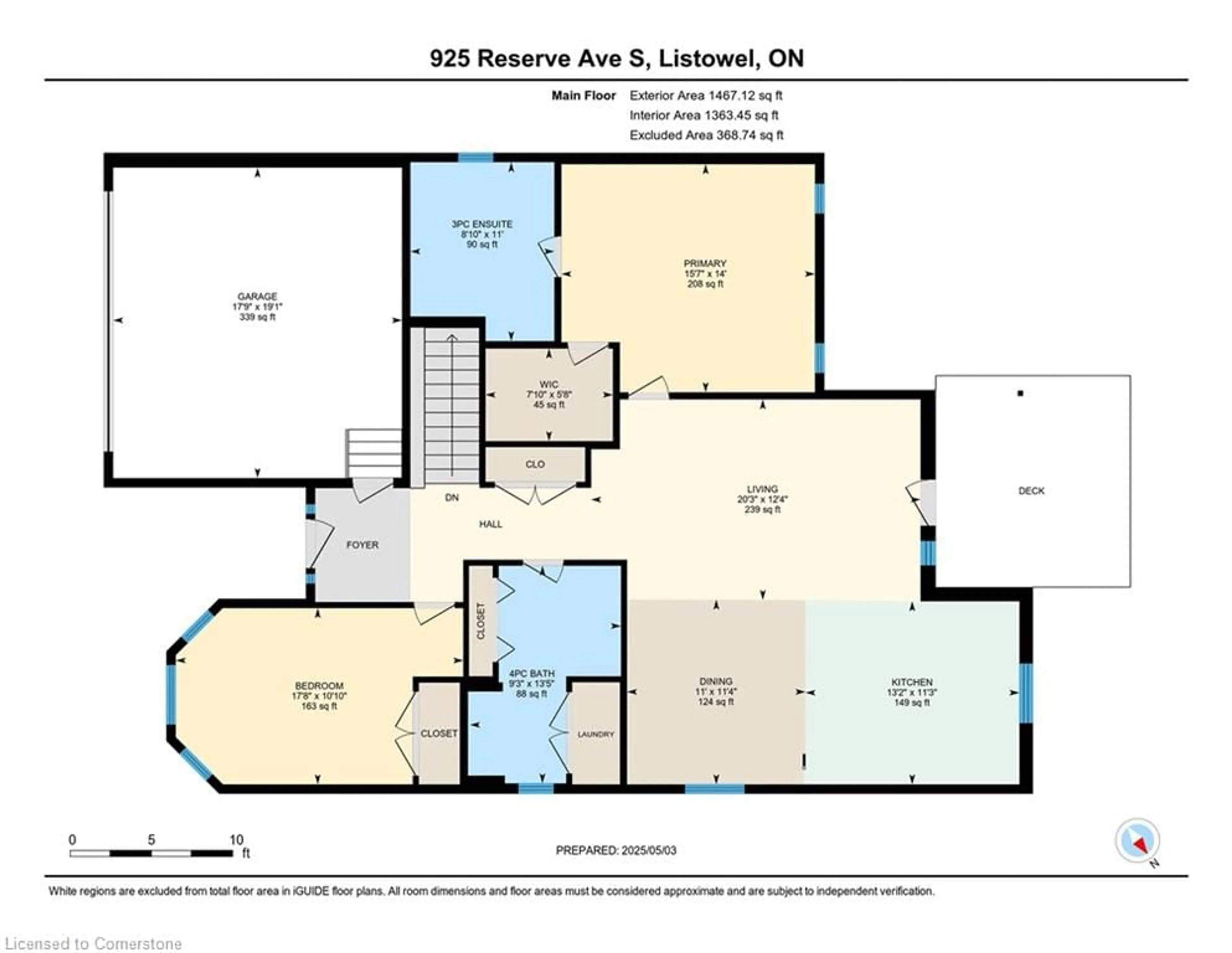 Floor plan for 925 Reserve Ave, Listowel Ontario N4W 0B8