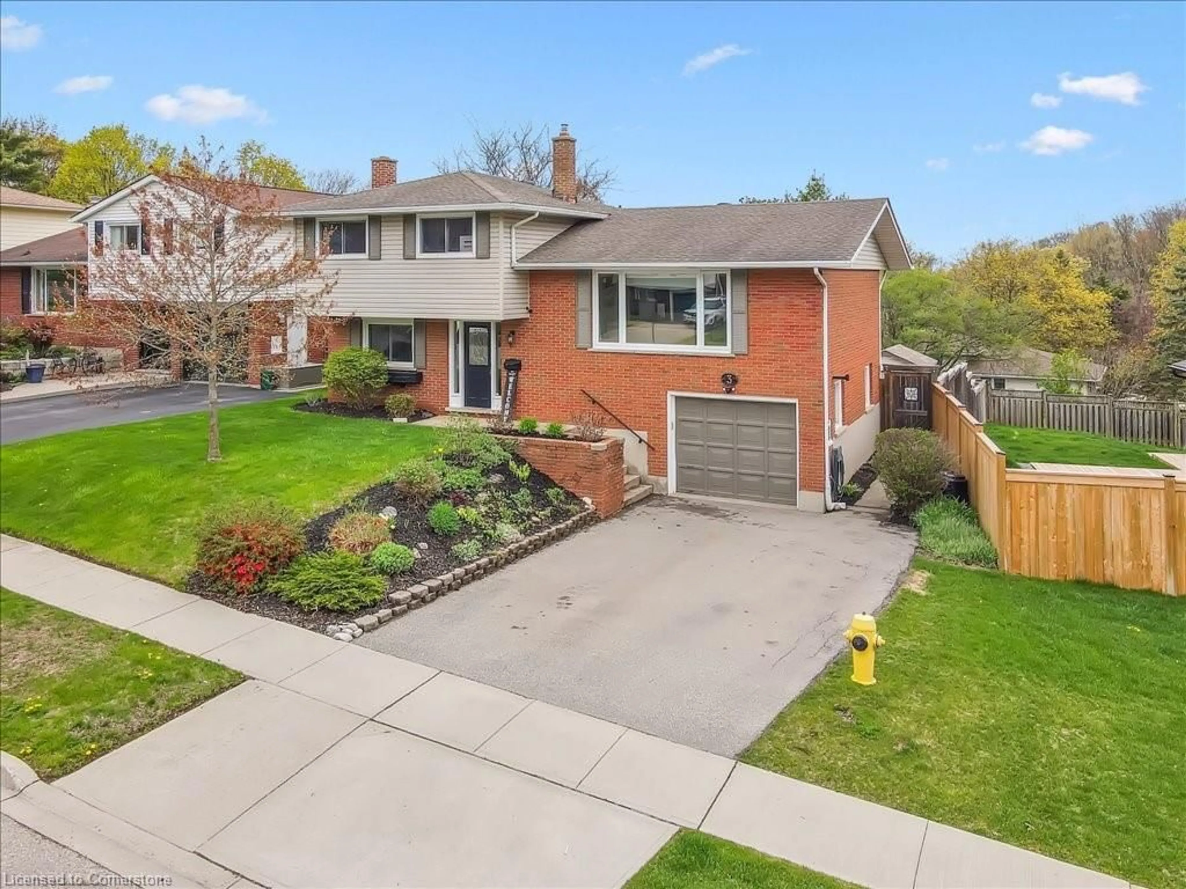 Home with brick exterior material, street for 3 Crestwood Dr, Cambridge Ontario N1S 3N8
