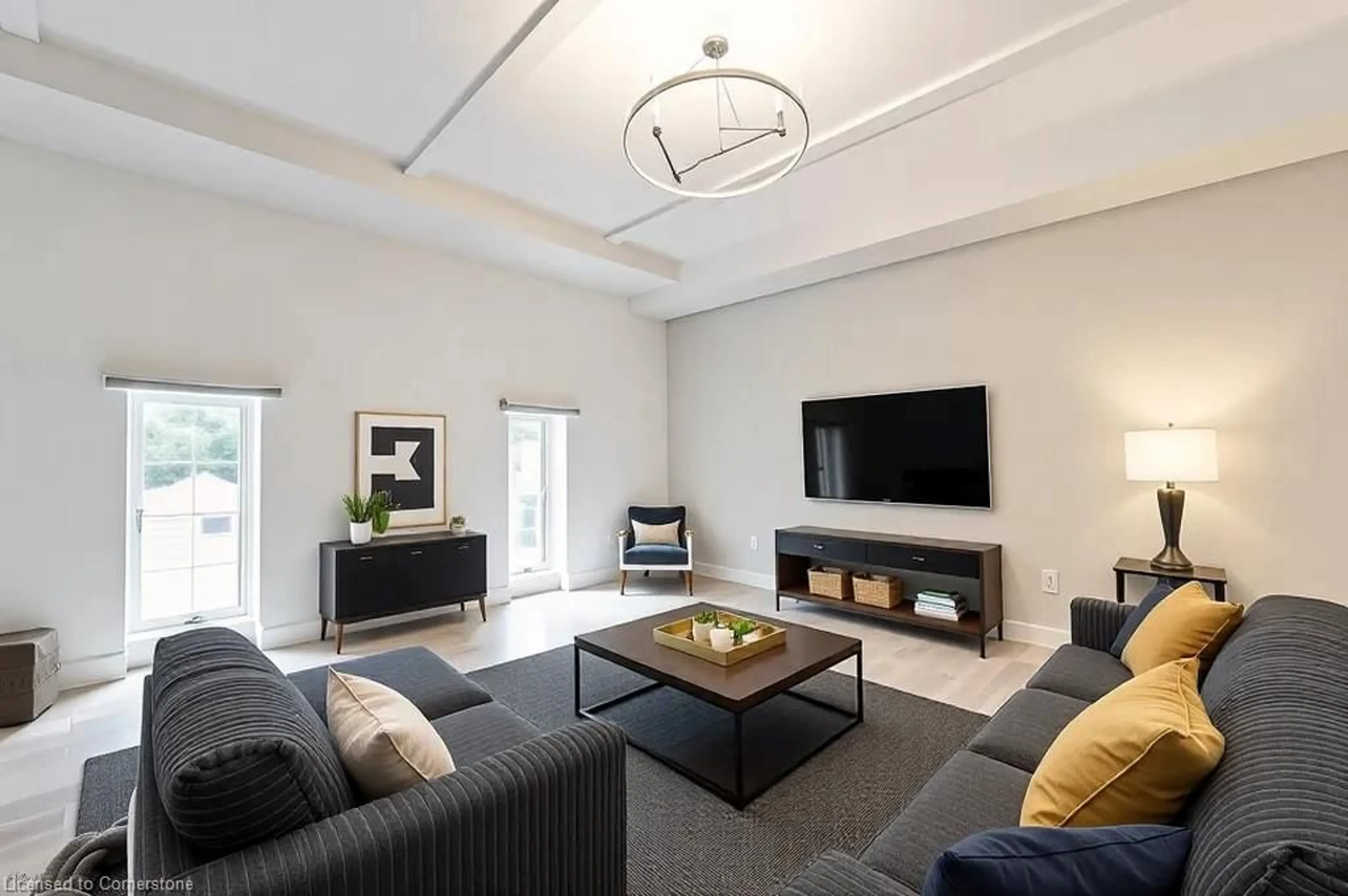 Living room with furniture, unknown for 5 Father David Bauer Dr #401, Waterloo Ontario N2L 6M2
