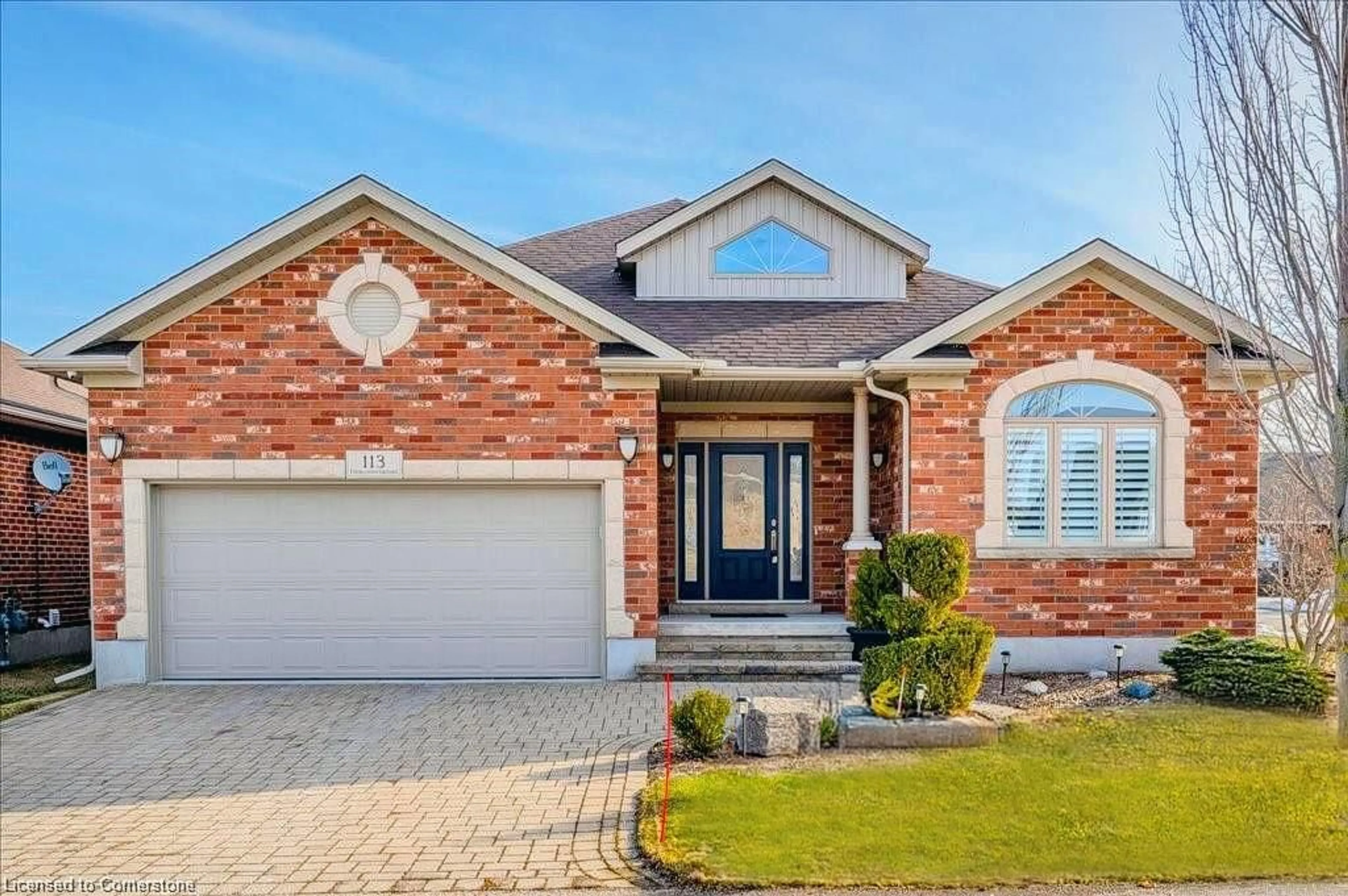 Home with brick exterior material, street for 113 Thimbleberry Cross, New Hamburg Ontario N3A 4P4