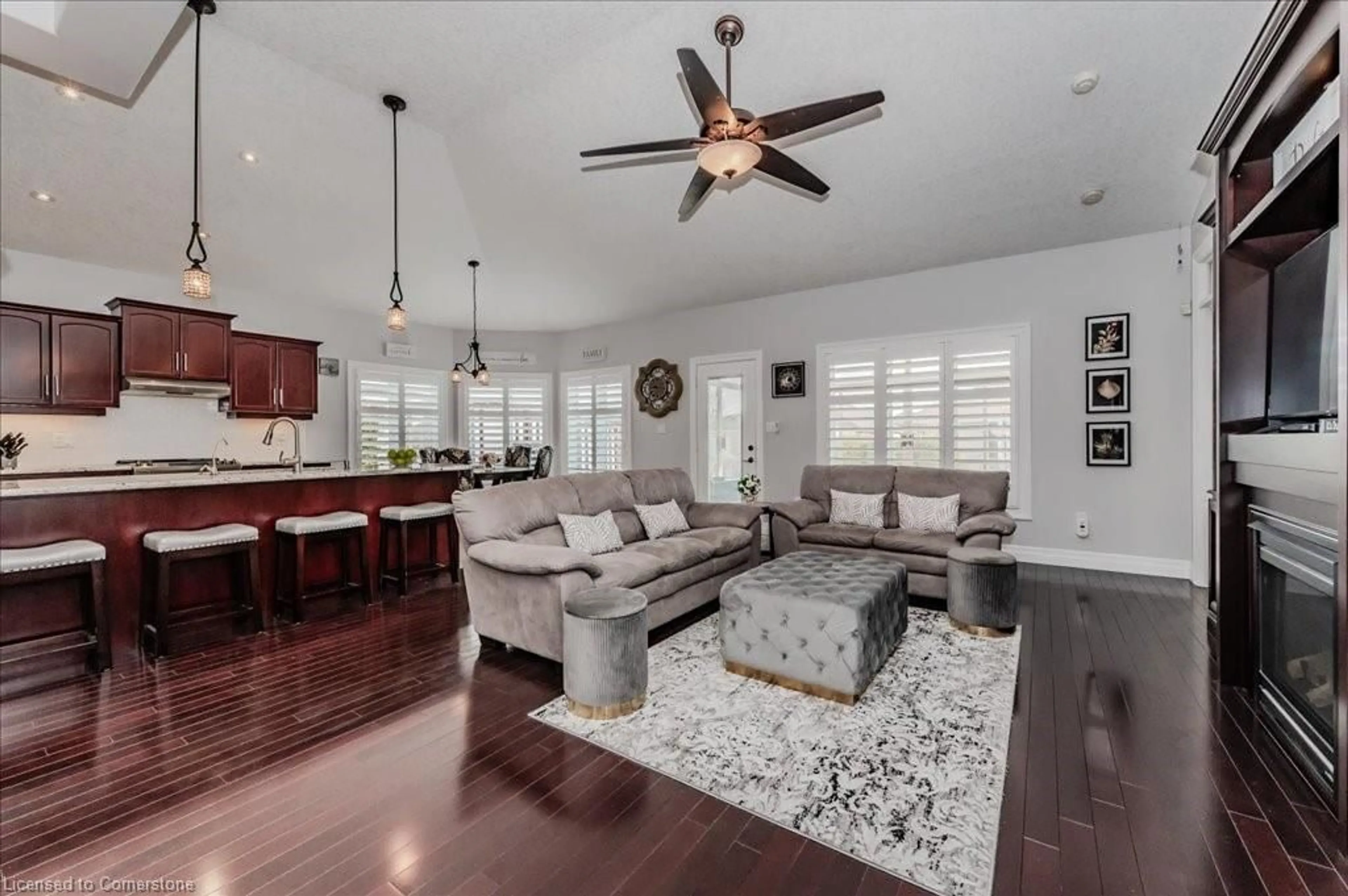 Living room with furniture, unknown for 113 Thimbleberry Cross, New Hamburg Ontario N3A 4P4