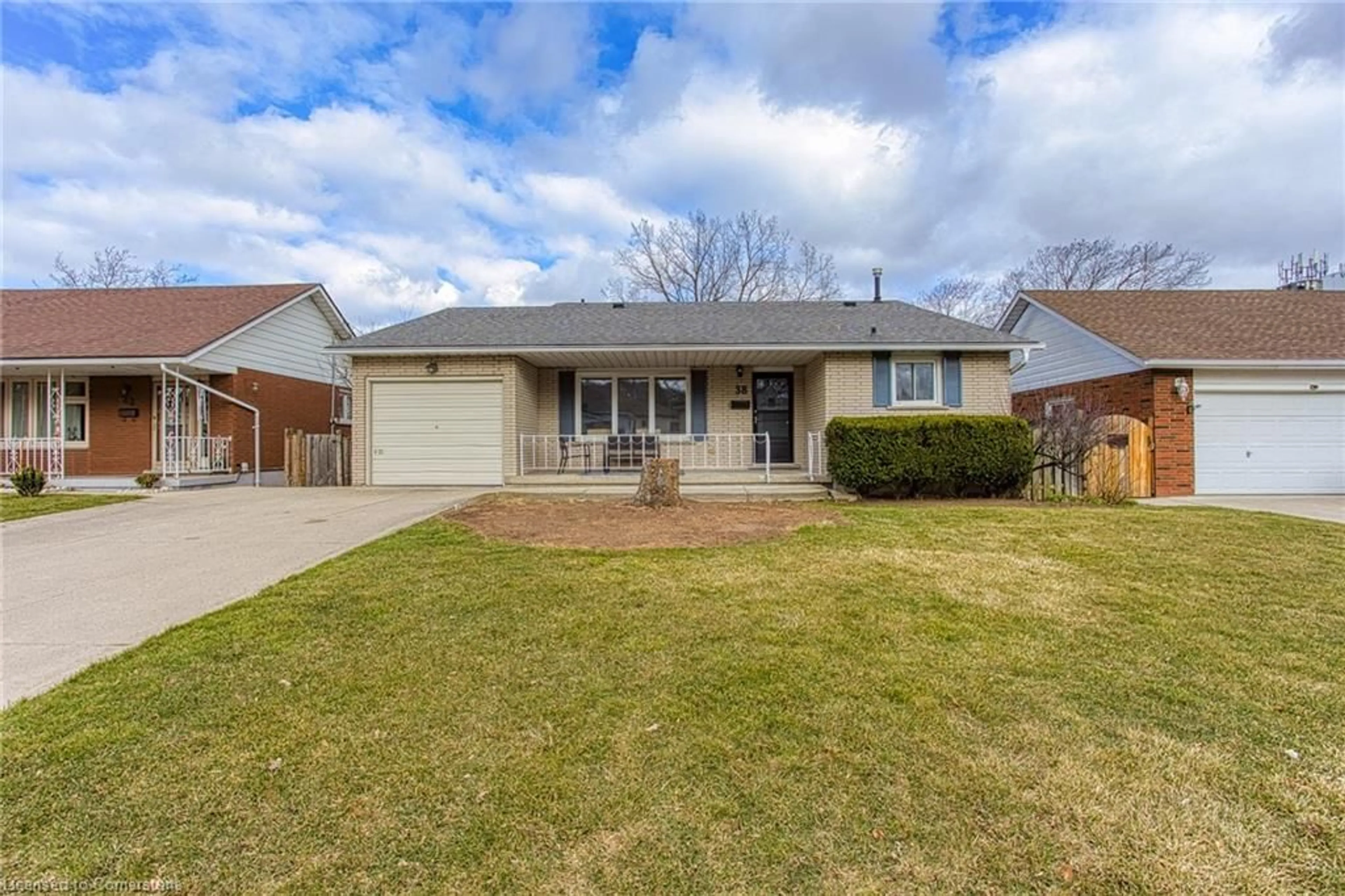 Home with brick exterior material, street for 38 Country Club Dr, Hamilton Ontario L8K 5W2