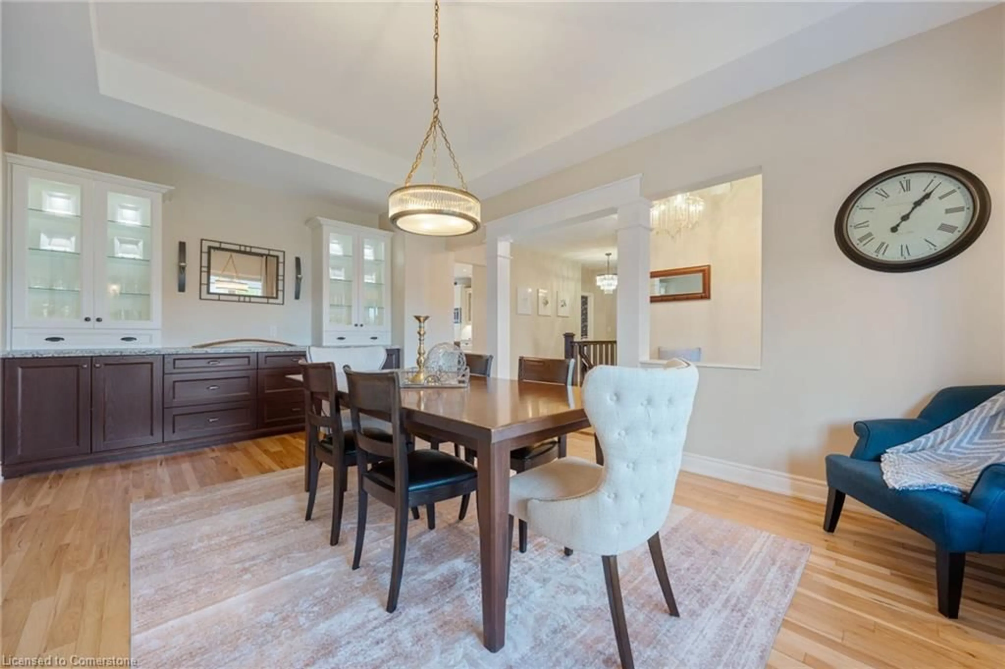 Dining room, wood/laminate floor for 87 Allandale Cres, Simcoe Ontario N3Y 0B4