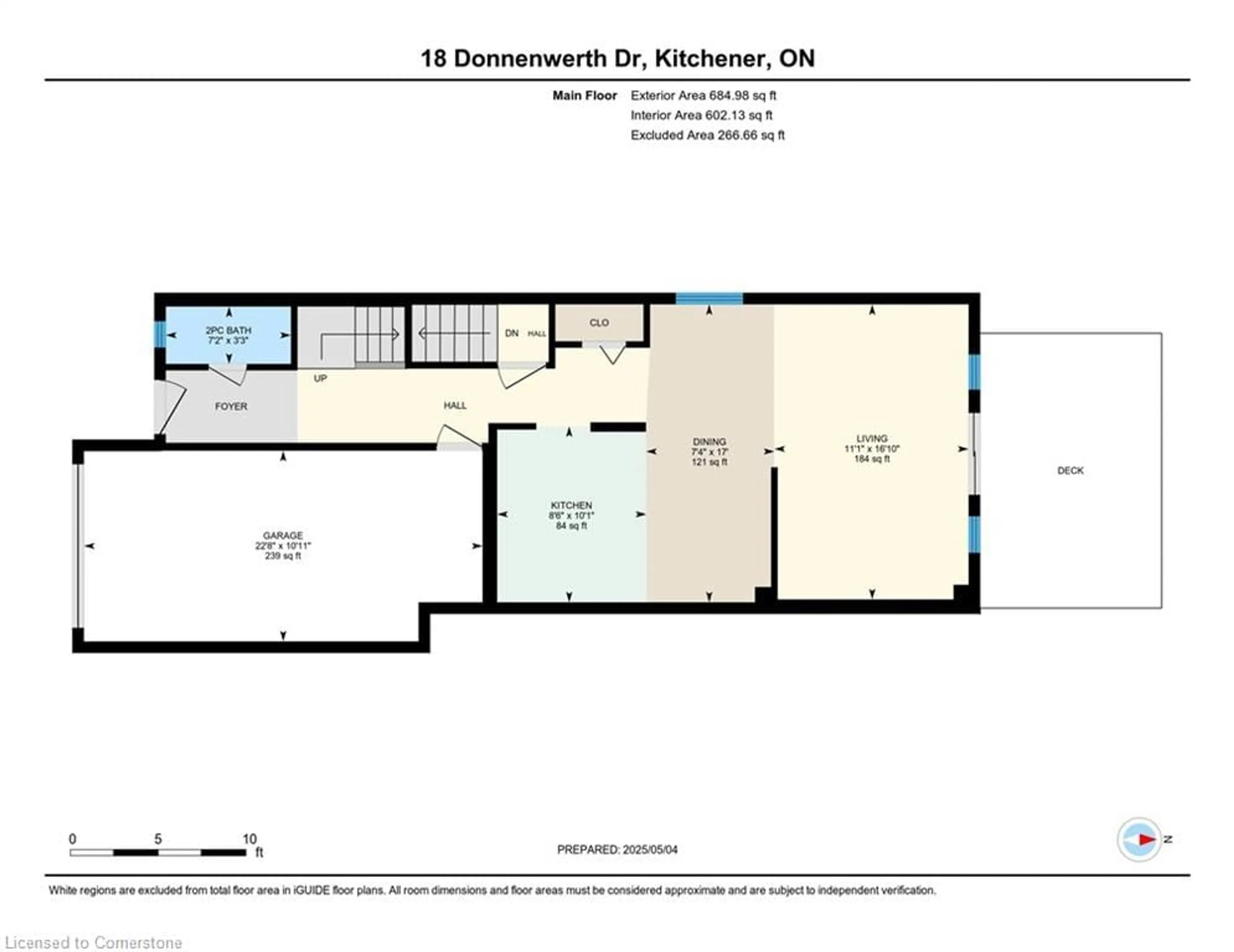 Floor plan for 18 Donnenwerth Dr, Kitchener Ontario N2E 3X2