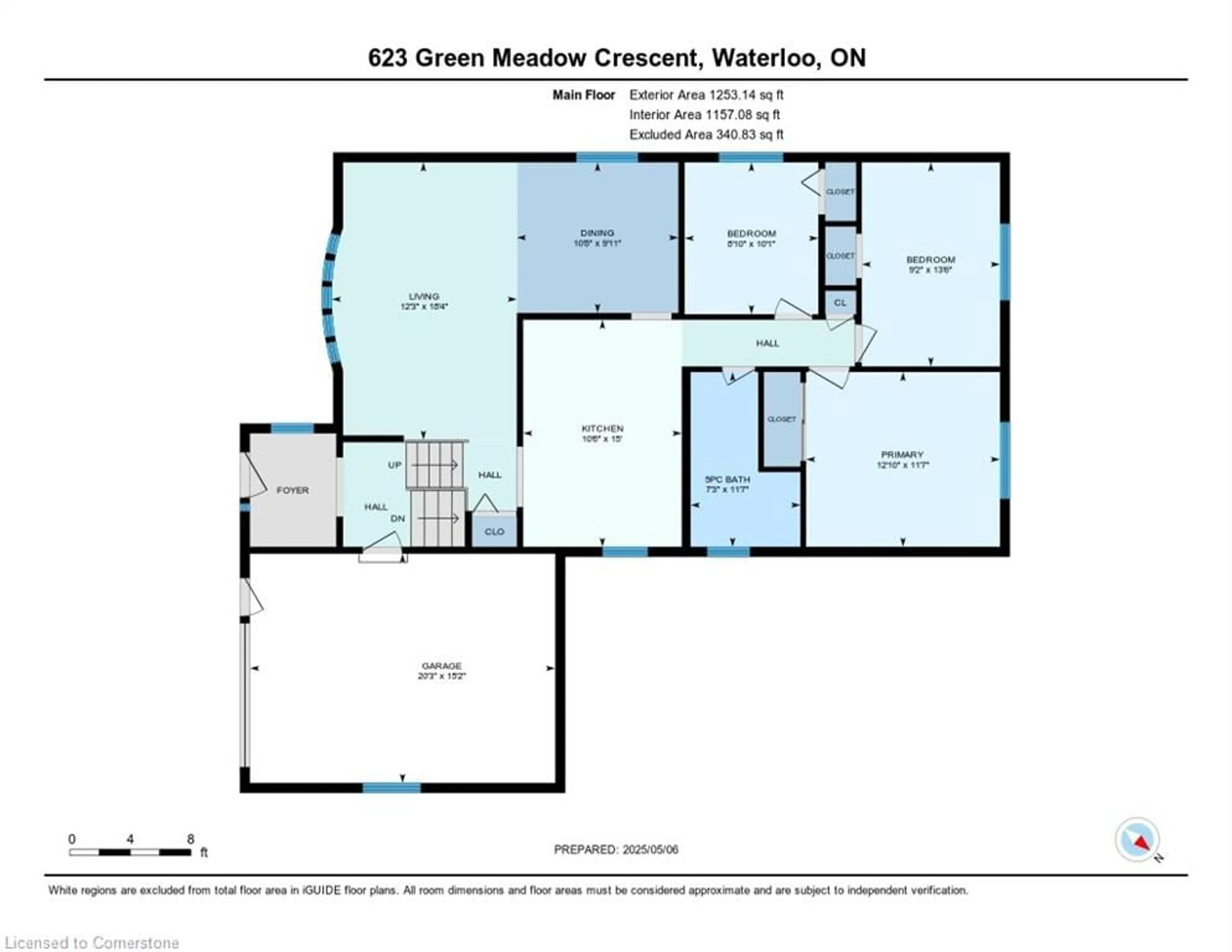 Floor plan for 623 Green Meadow Cres, Waterloo Ontario N2V 1E1