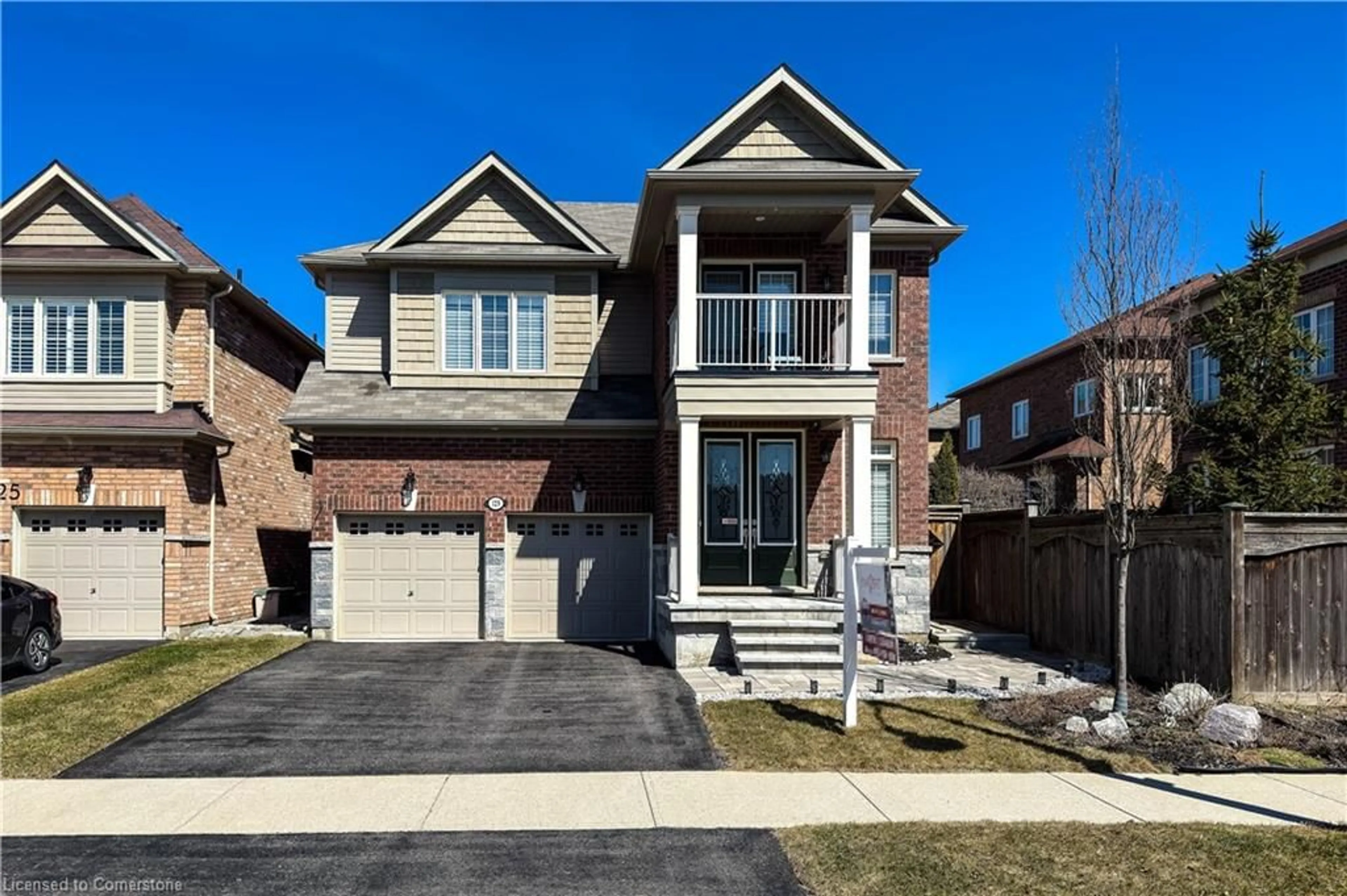 Home with brick exterior material, street for 129 Fingland Cres, Waterdown Ontario L8B 0S7