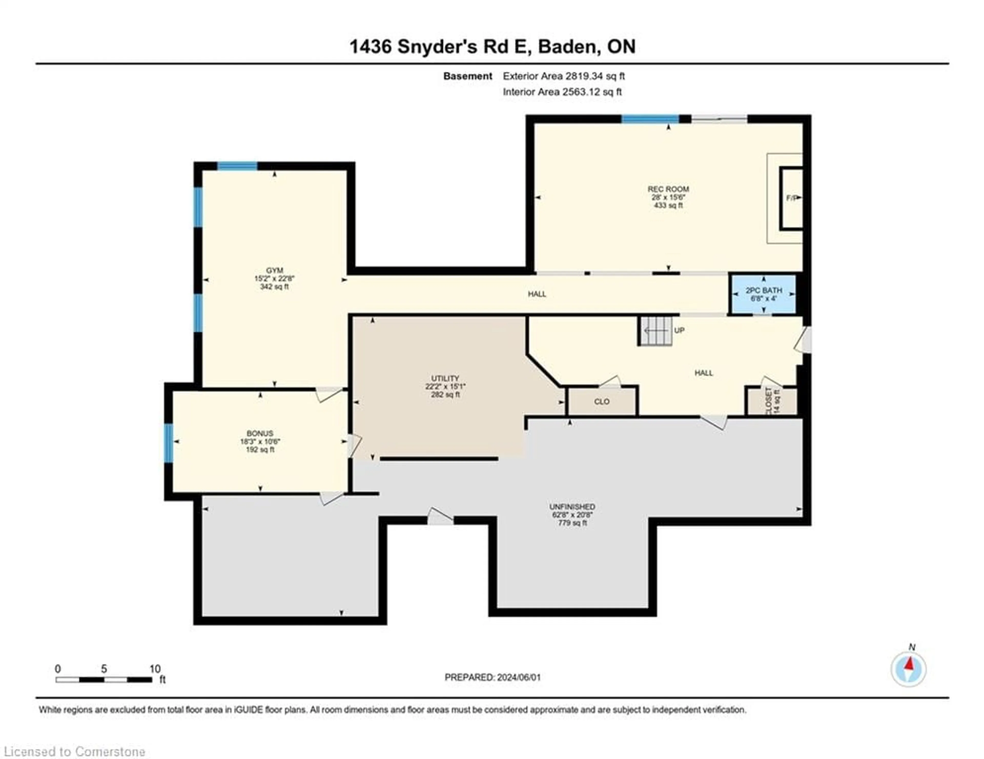 Floor plan for 1436 Snyders Rd, Baden Ontario N3A 3L3
