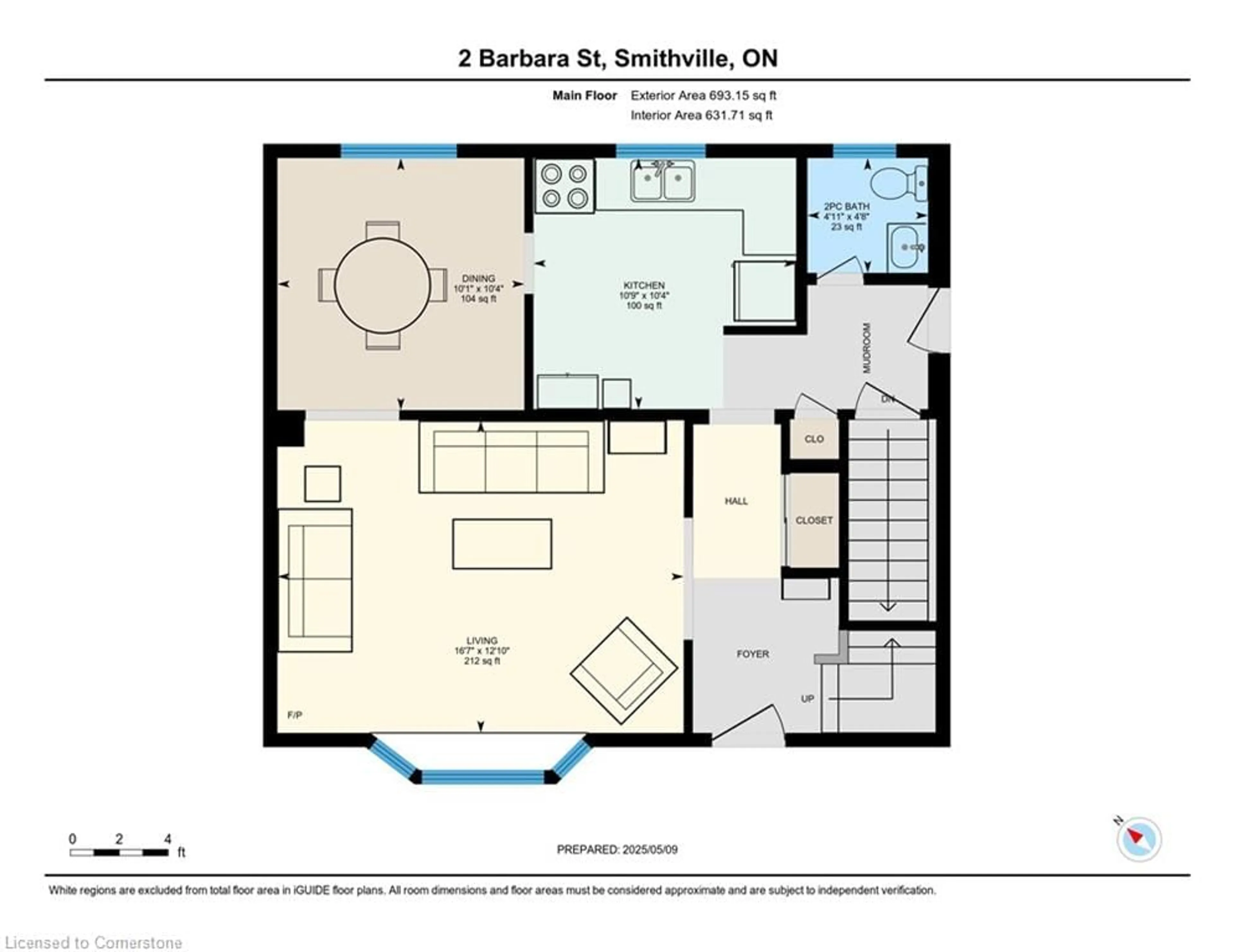Floor plan for 2 Barbara St, Smithville Ontario L0R 2A0