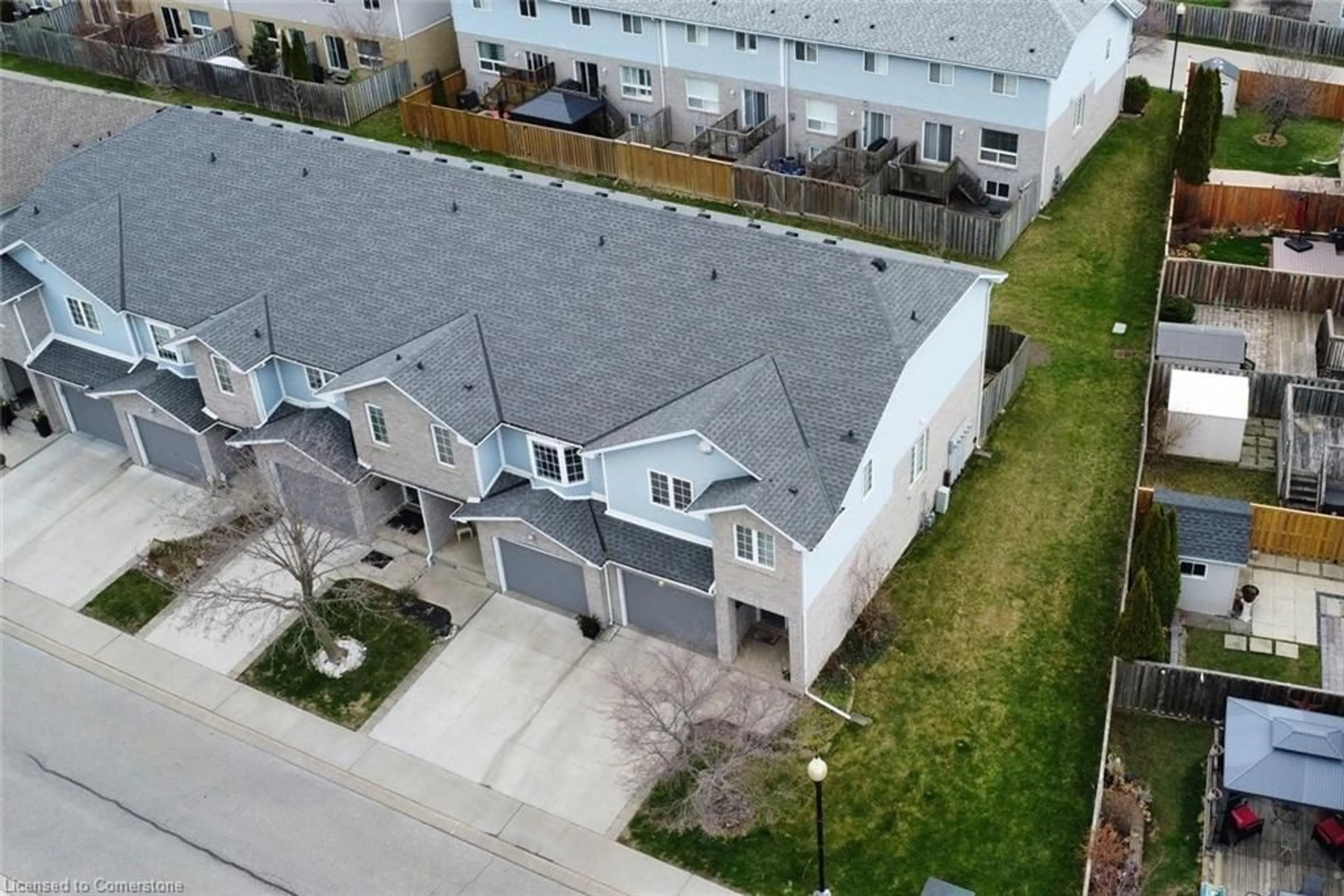A pic from outside/outdoor area/front of a property/back of a property/a pic from drone, street for 104 Frances Ave #28, Stoney Creek Ontario L8E 5X3